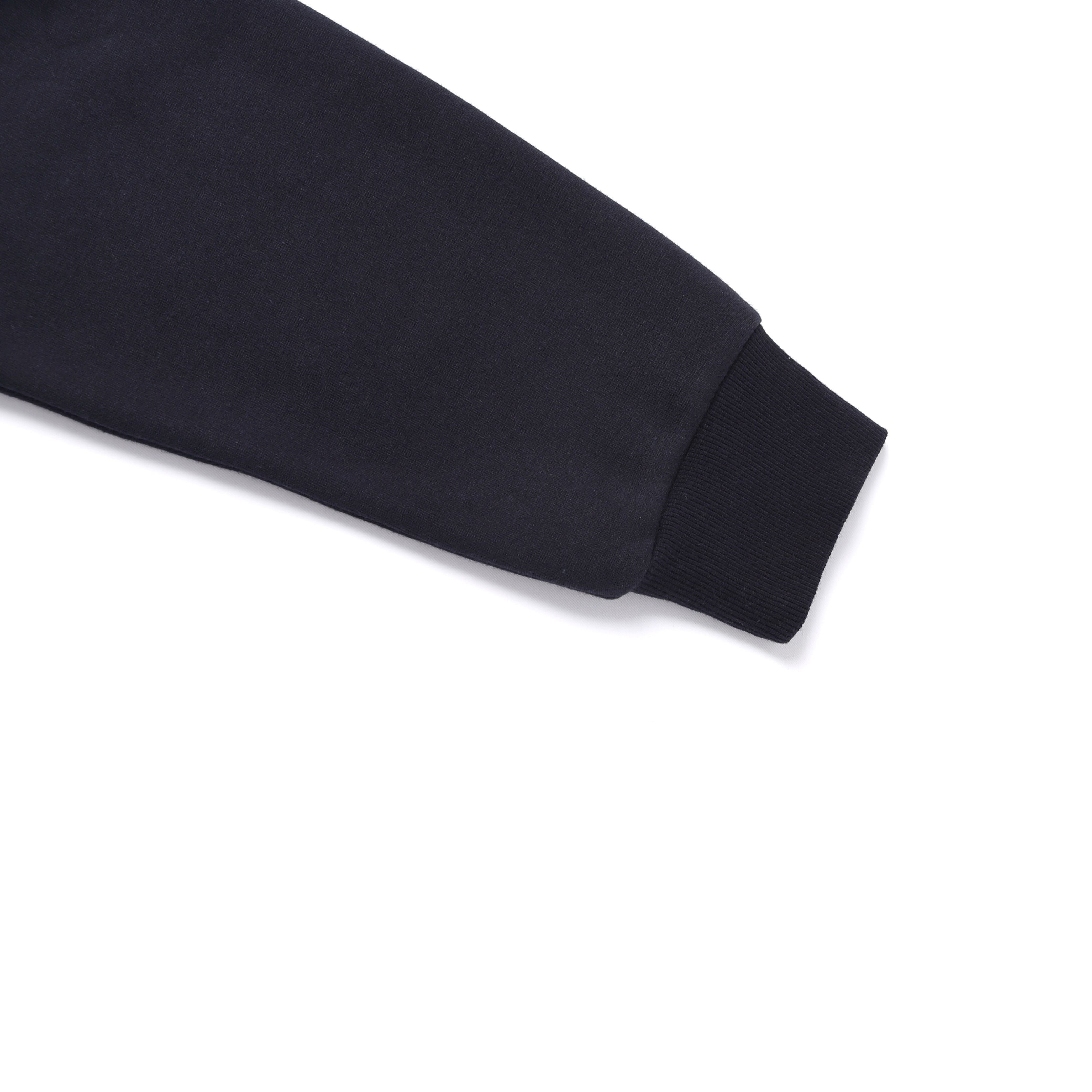 WOMEN MODAL SMALL LOGO EMBROIDERED COLLAR SWEATSHIRT D/NAVY