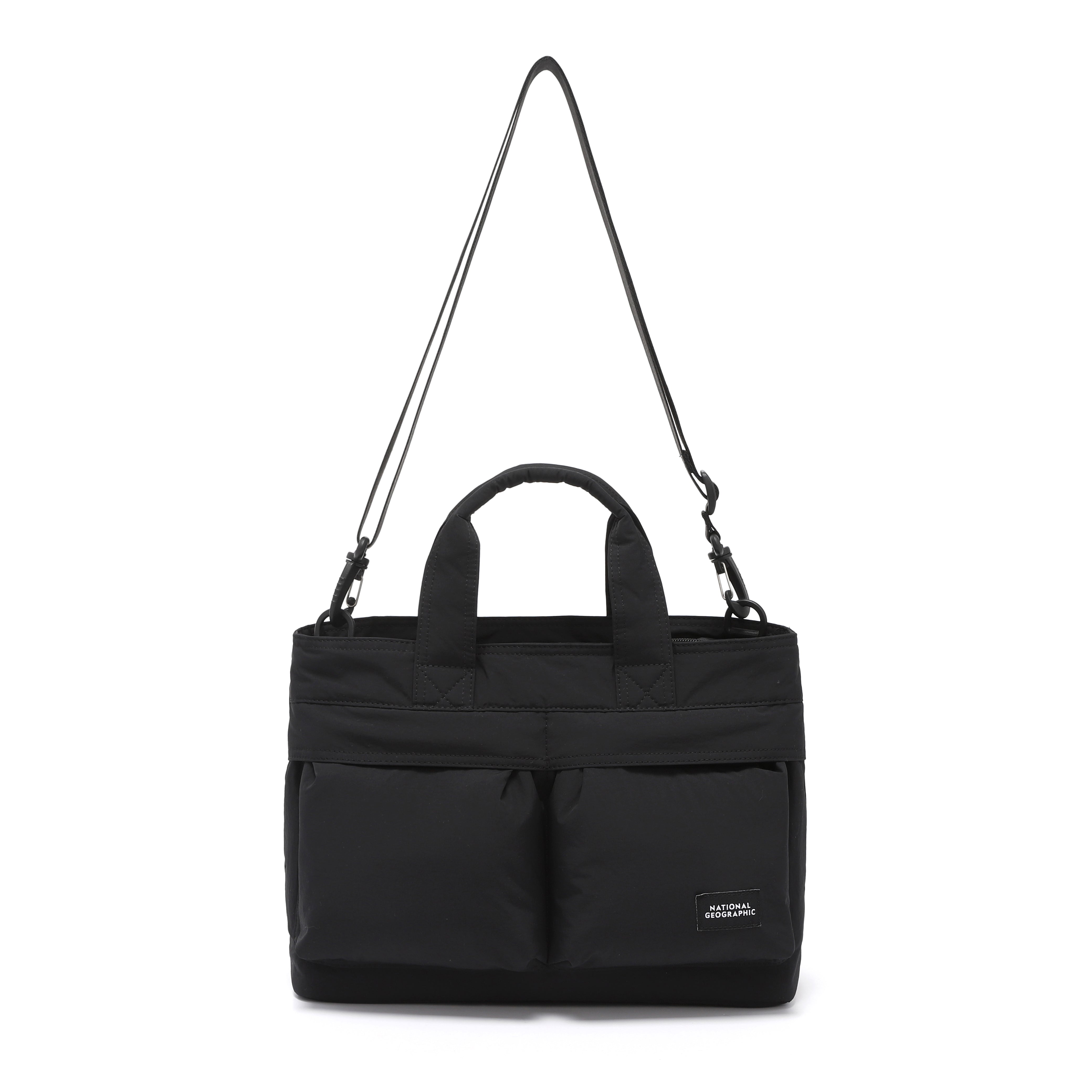 LIGHT WIDE TOTE BAG BLACK