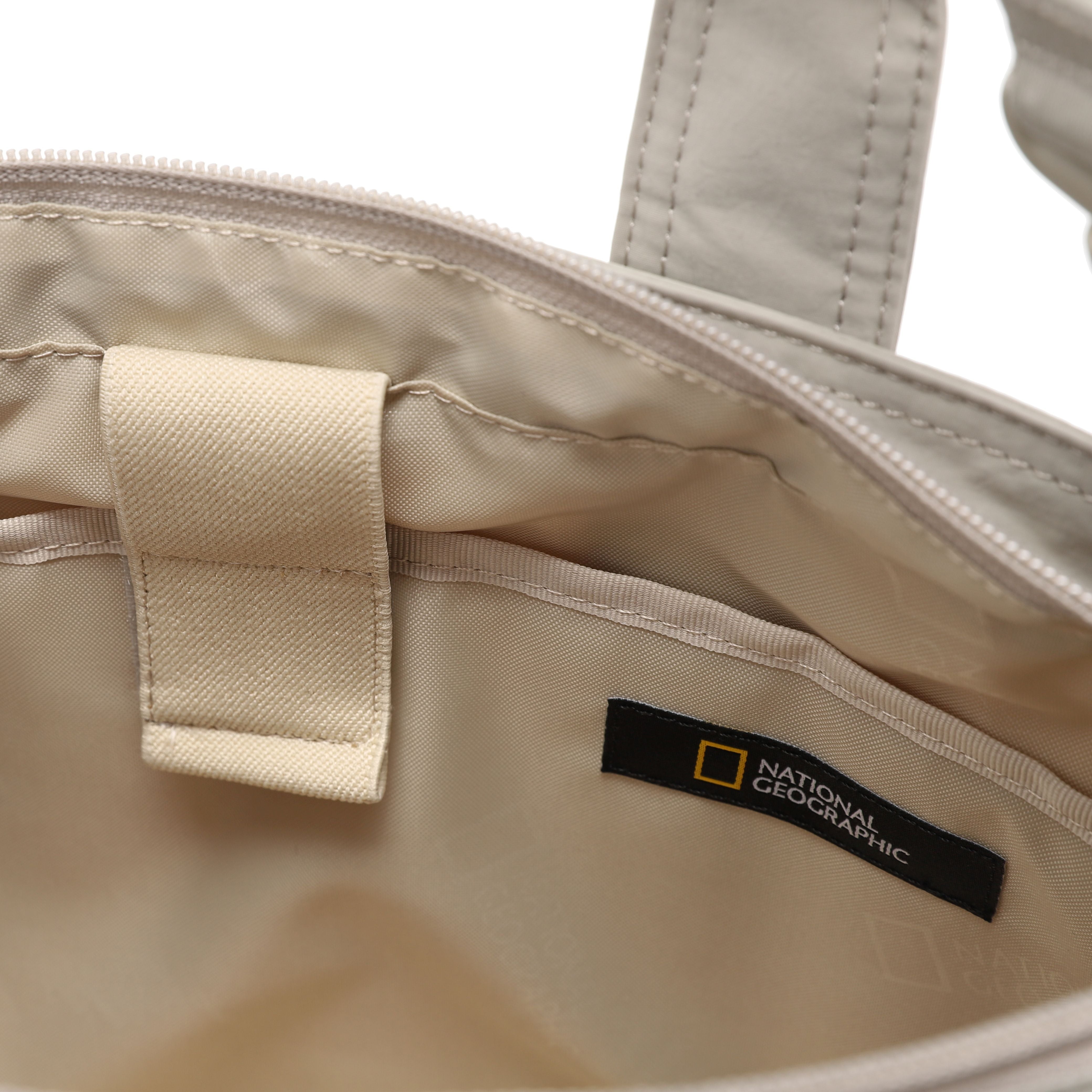 LIGHT WIDE TOTE BAG BEIGE