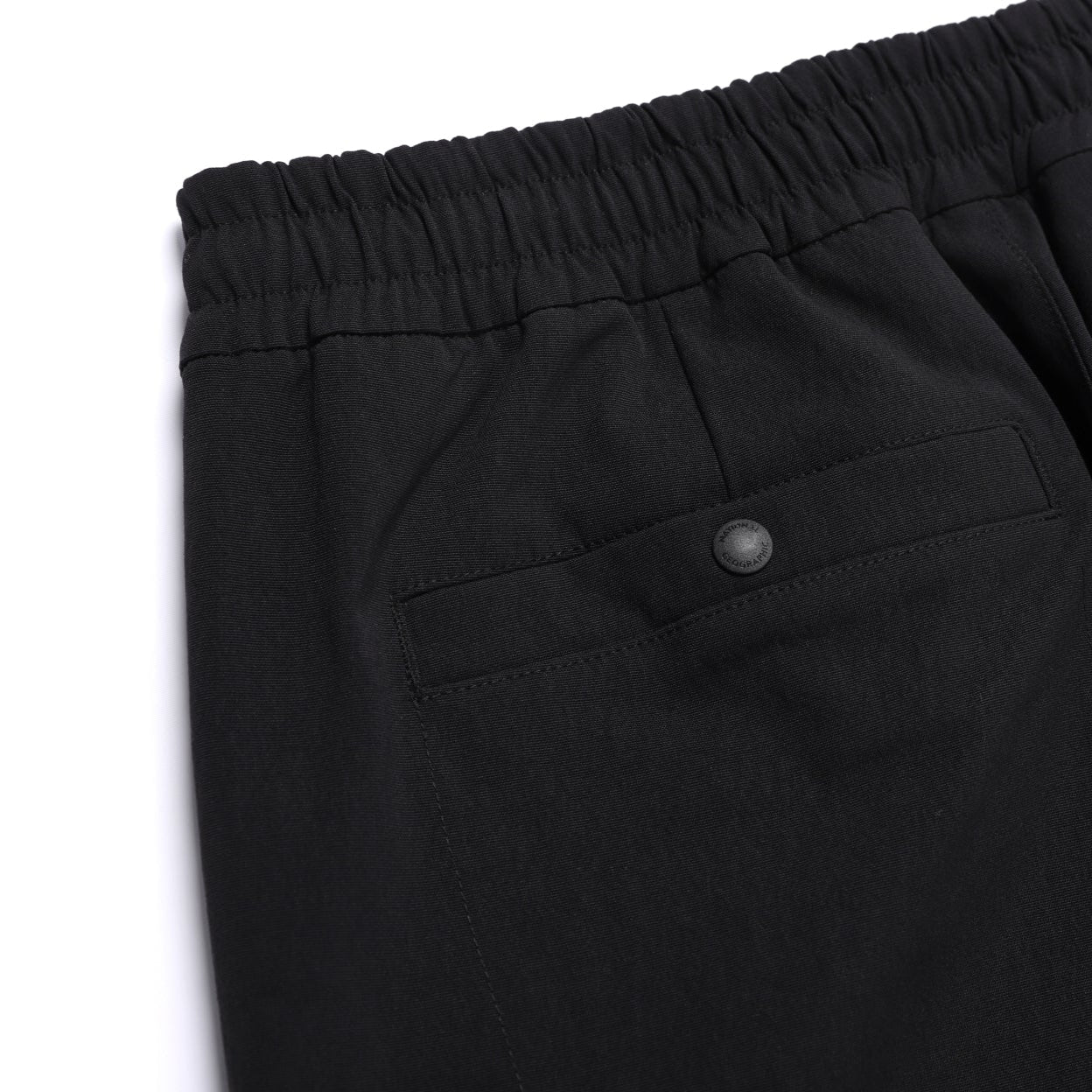 CARGO POCKET WOVEN LONG SHORTS BLACK