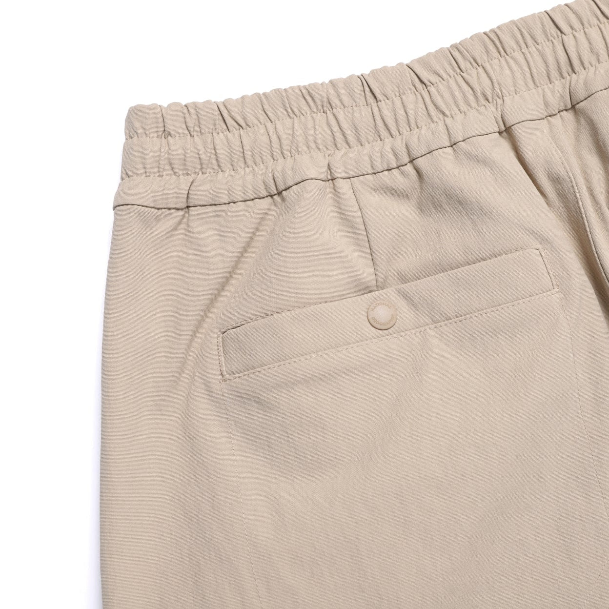 CARGO POCKET WOVEN LONG SHORTS MOURNING BEIGE