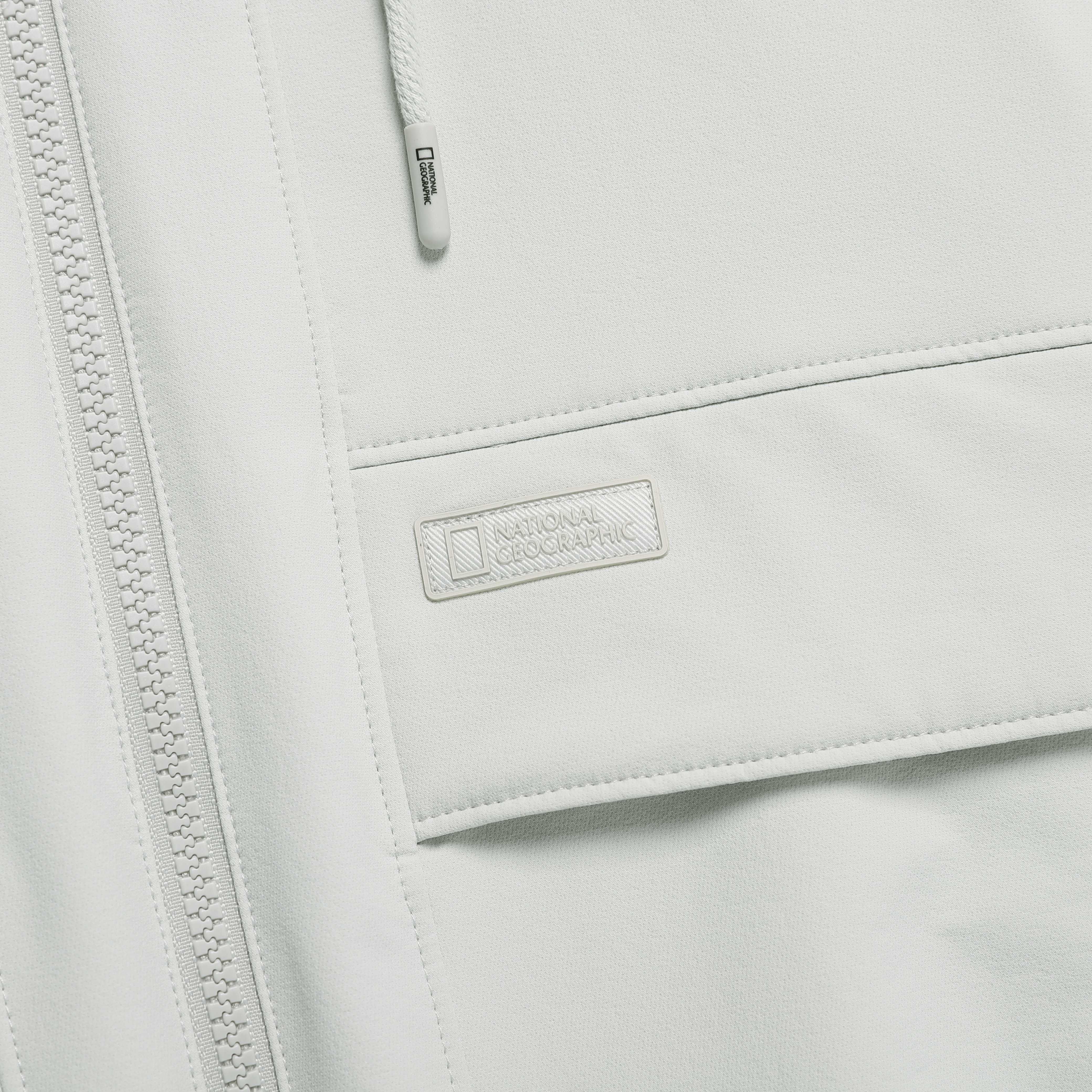 ARCHELON DOUBLE WARM WOVEN HOODIE ZIP UP L/GREY