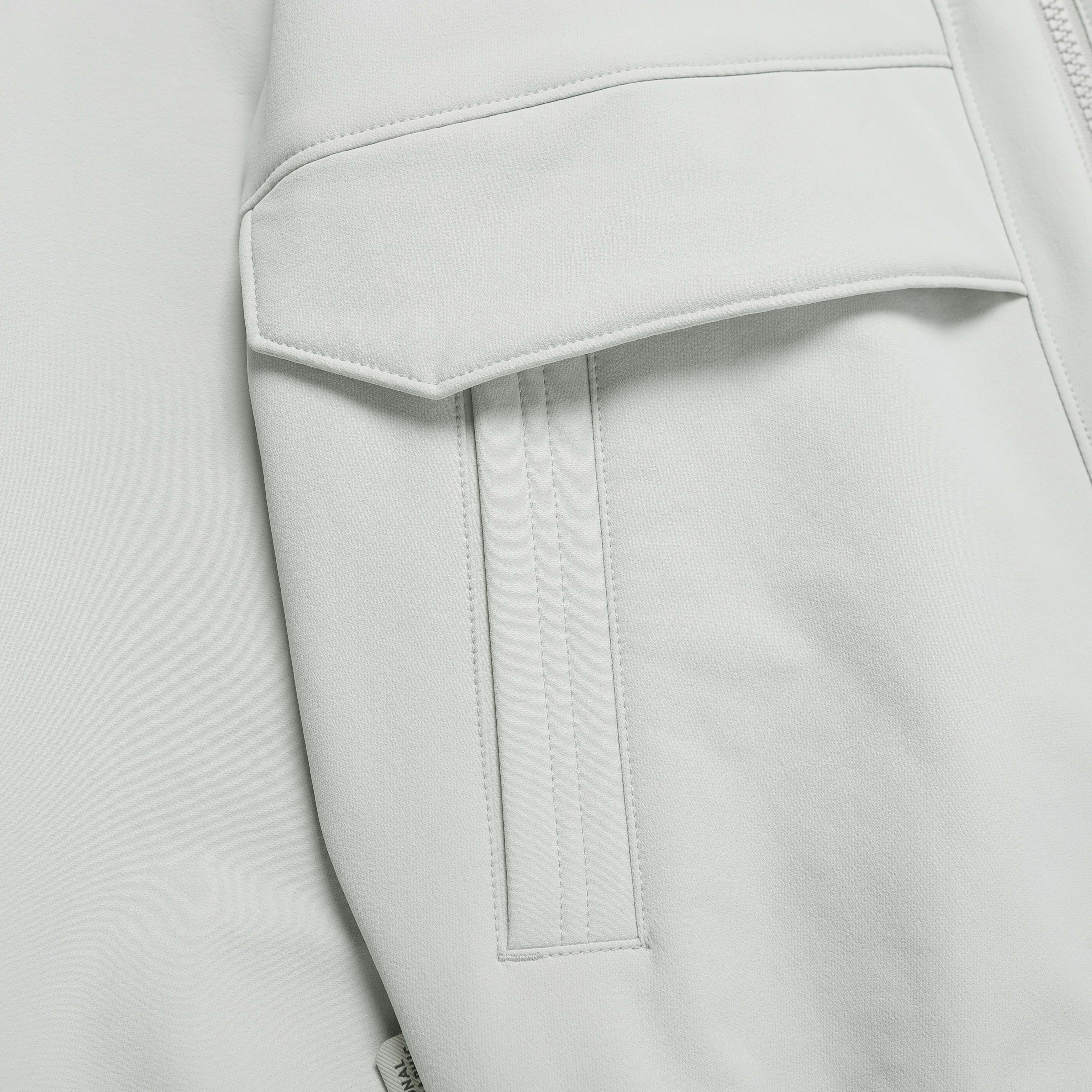 ARCHELON DOUBLE WARM WOVEN HOODIE ZIP UP L/GREY