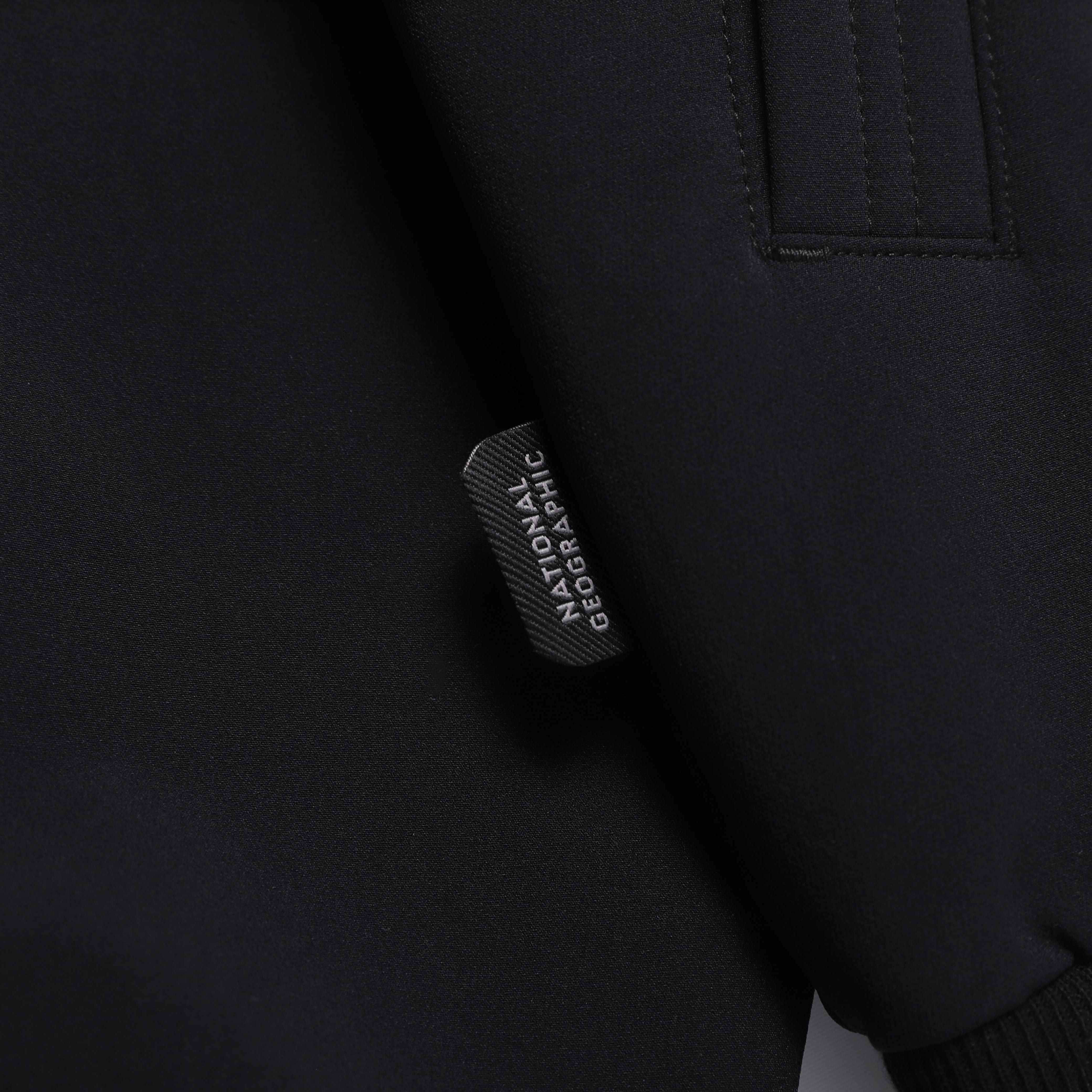 ARCHELON DOUBLE WARM WOVEN HOODIE ZIP UP BLACK
