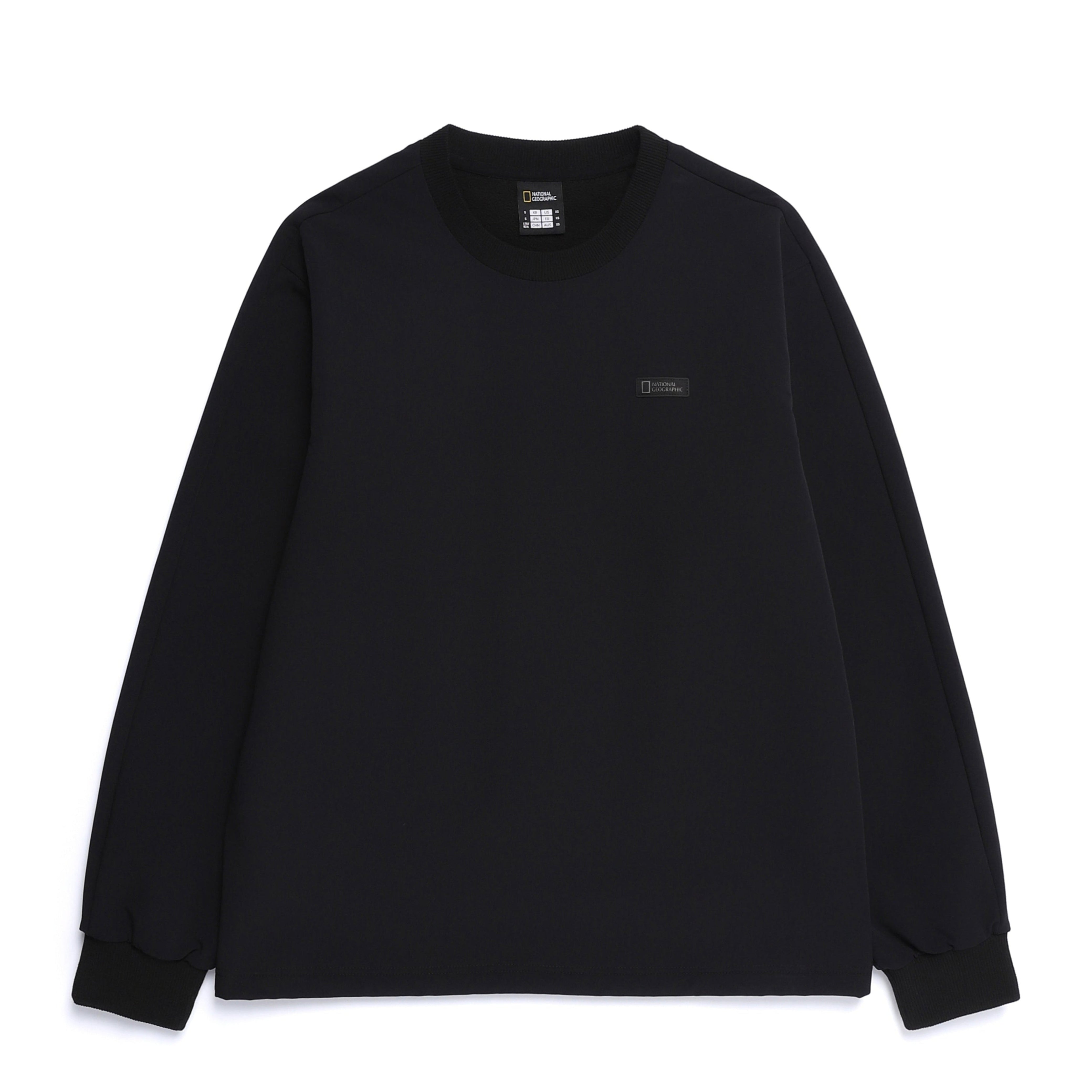 ARCHELON DOUBLE WARM FULL BRUSHED WOVEN SWEATSHIRT BLACK