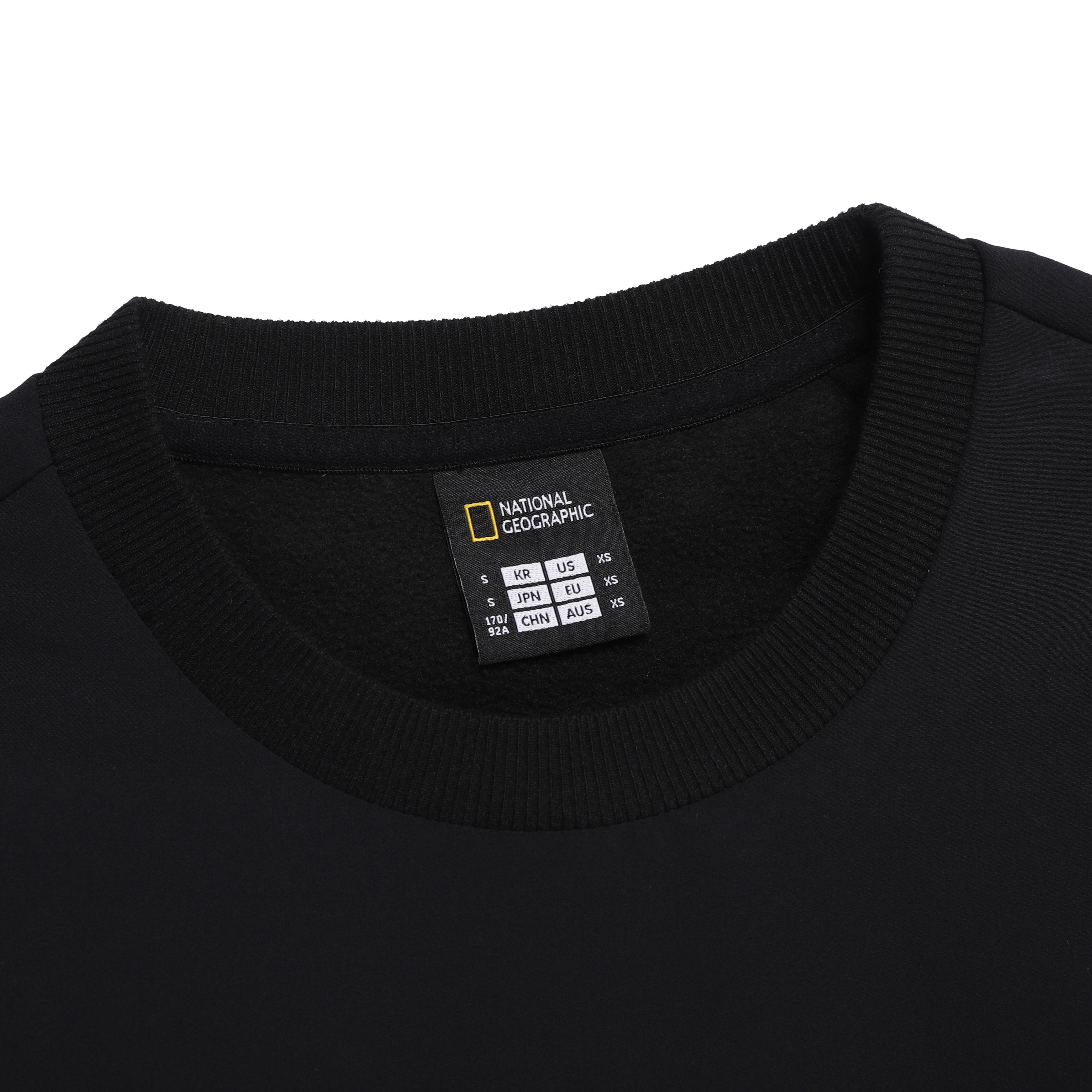 ARCHELON DOUBLE WARM FULL BRUSHED WOVEN SWEATSHIRT BLACK