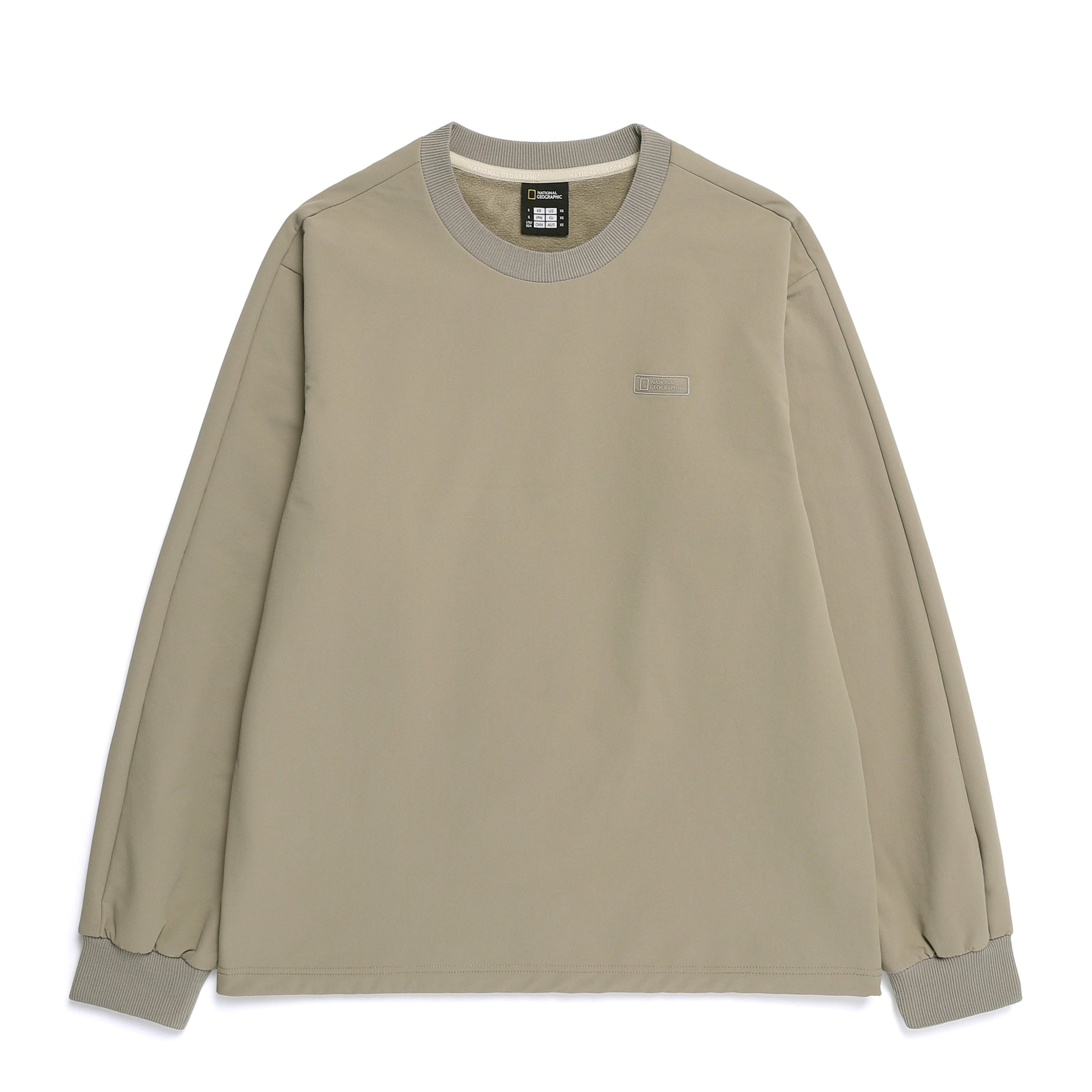ARCHELON DOUBLE WARM FULL BRUSHED WOVEN SWEATSHIRT OAK BEIGE