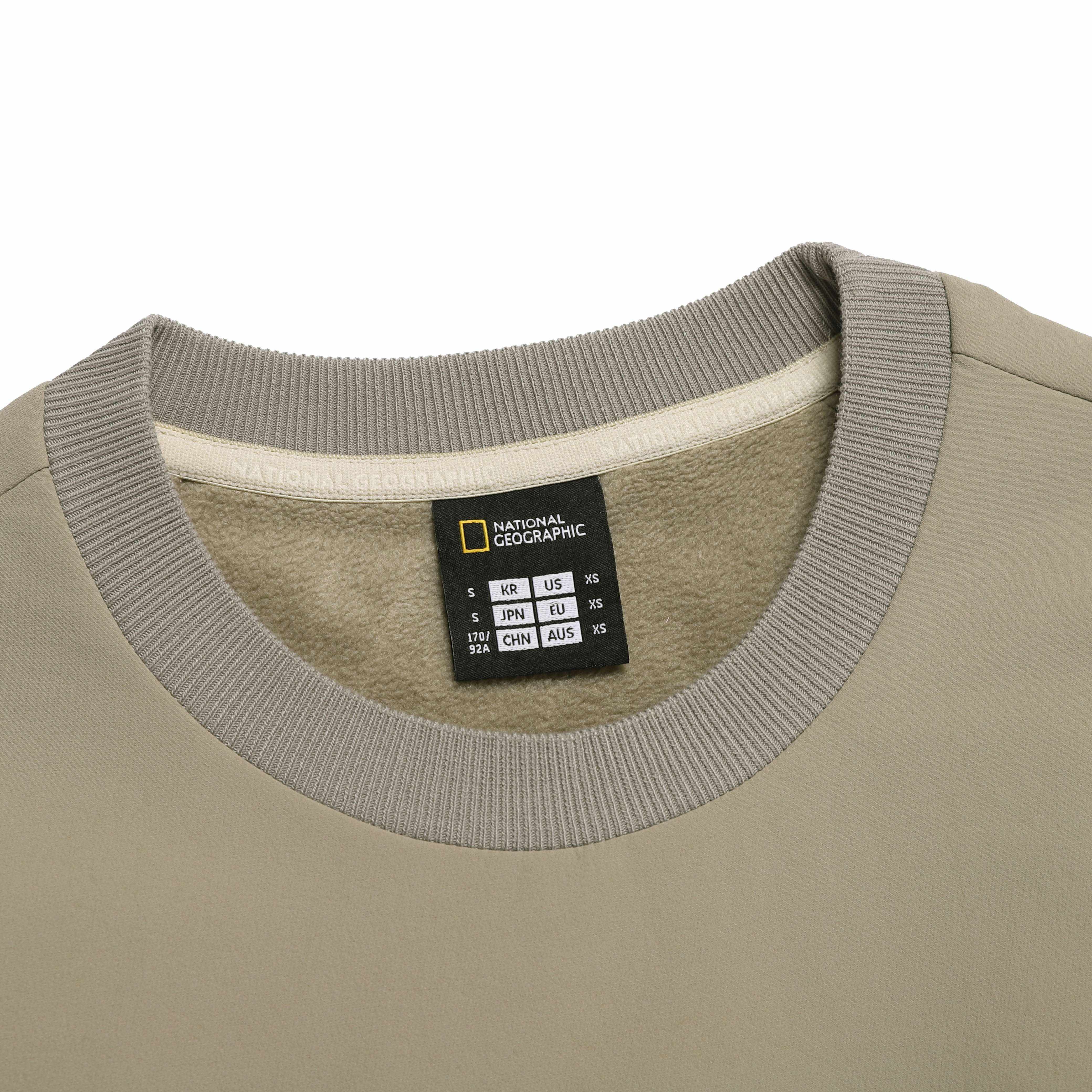 ARCHELON DOUBLE WARM FULL BRUSHED WOVEN SWEATSHIRT OAK BEIGE