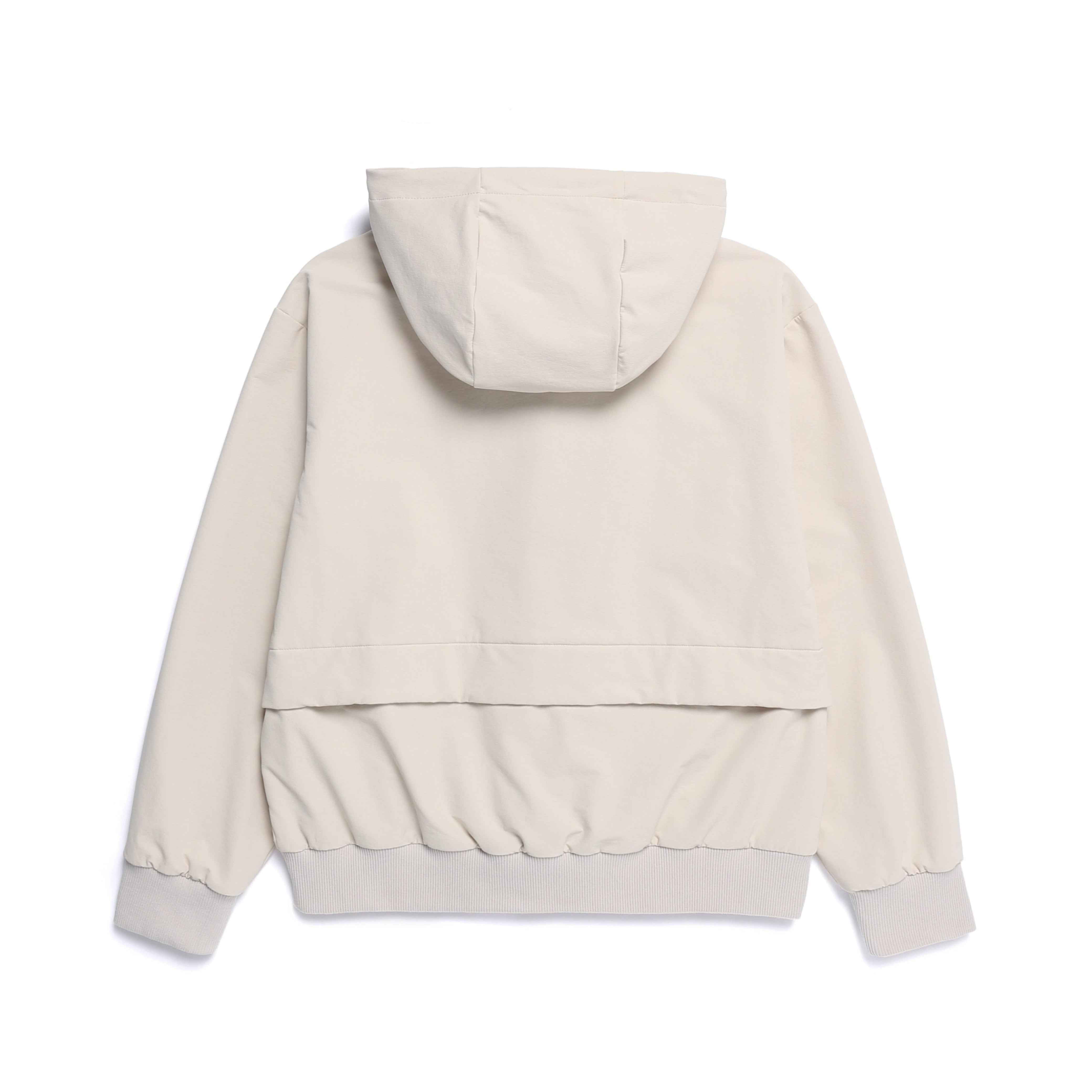 WOMEN ARCHELON DOUBLE WARM HOOD FULL ZIP-UP SILVER BIRCH