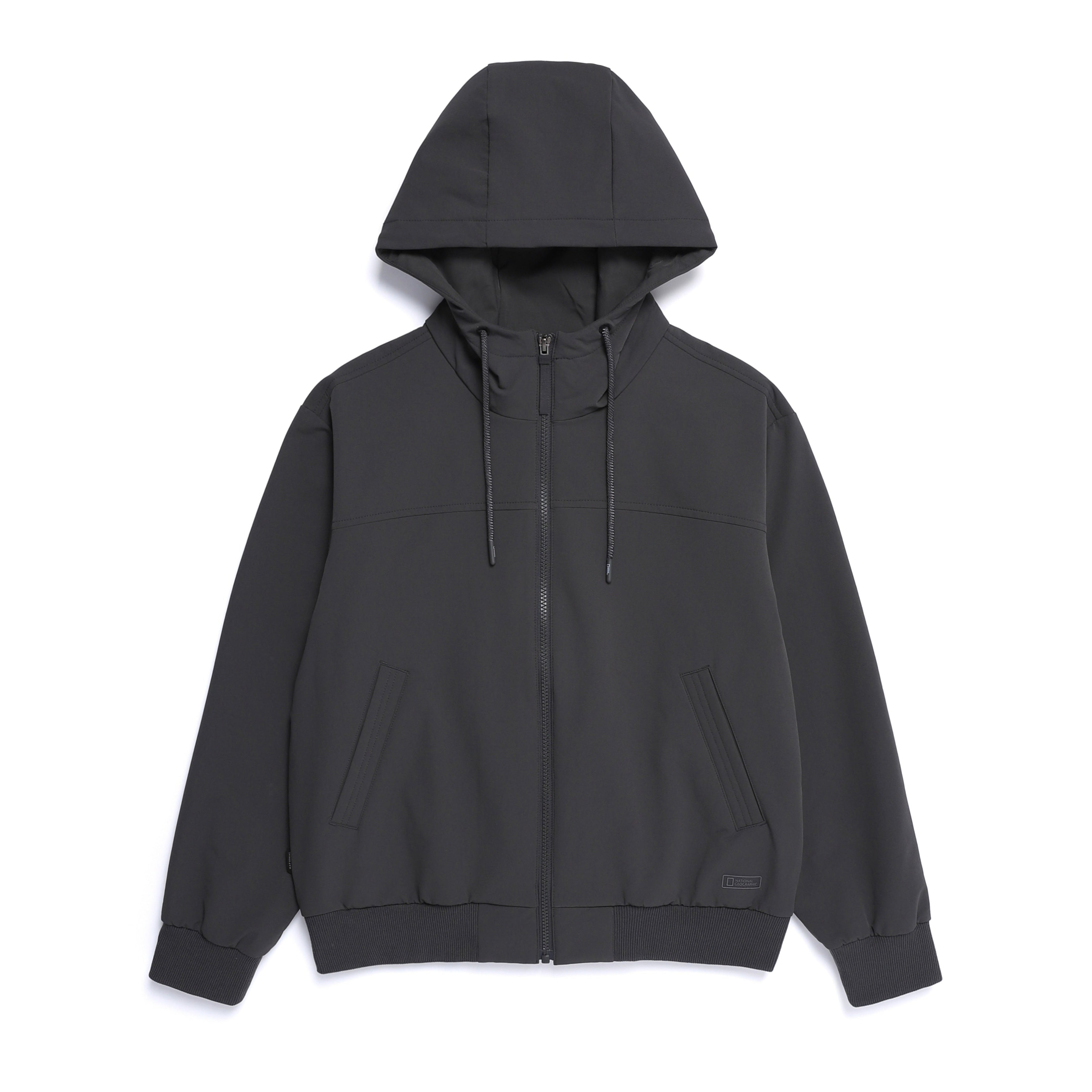 WOMEN ARCHELON DOUBLE WARM HOOD FULL ZIP-UP GREY