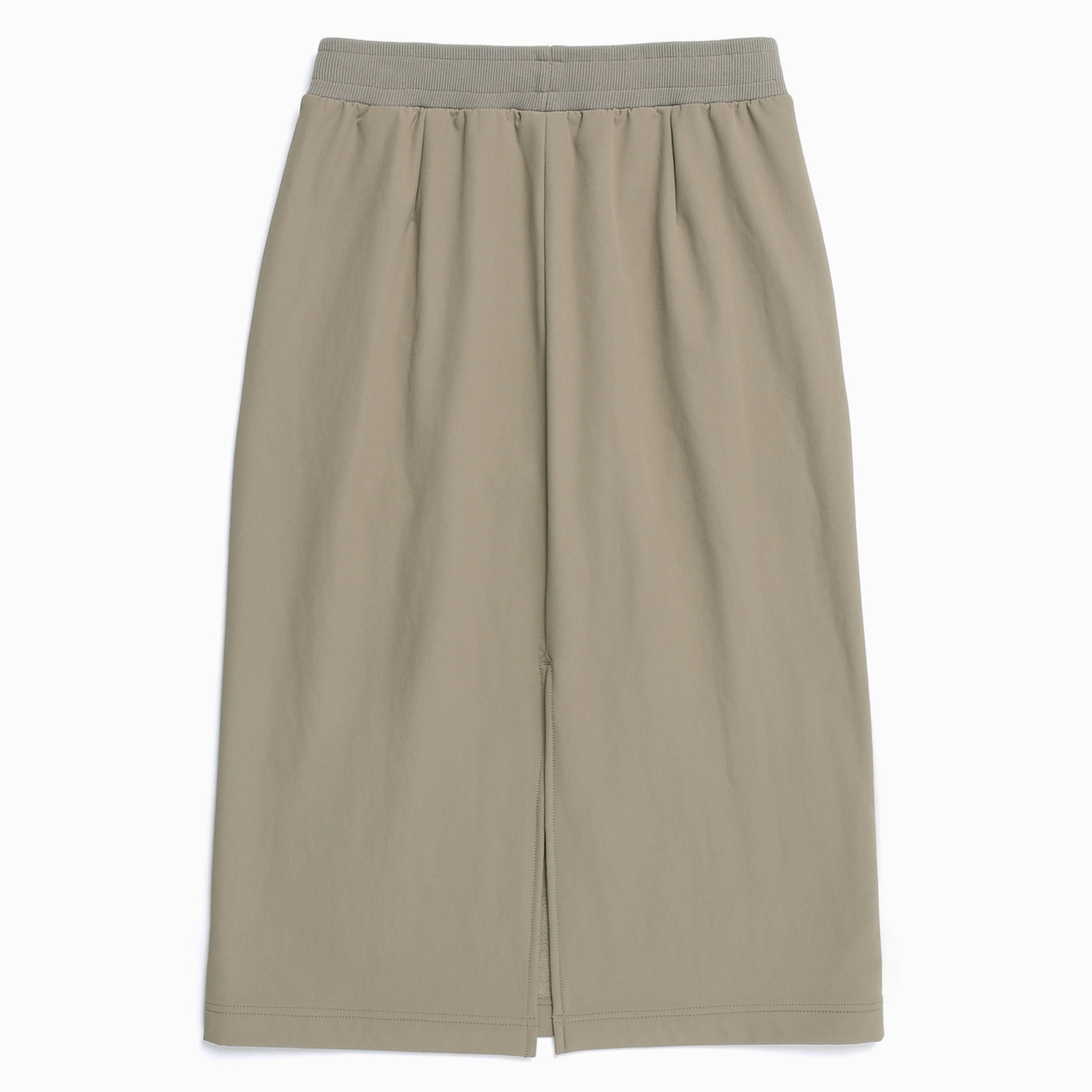 WOMEN ARCHELON DOUBLE WARM WOVEN SKIRT OAK BEIGE