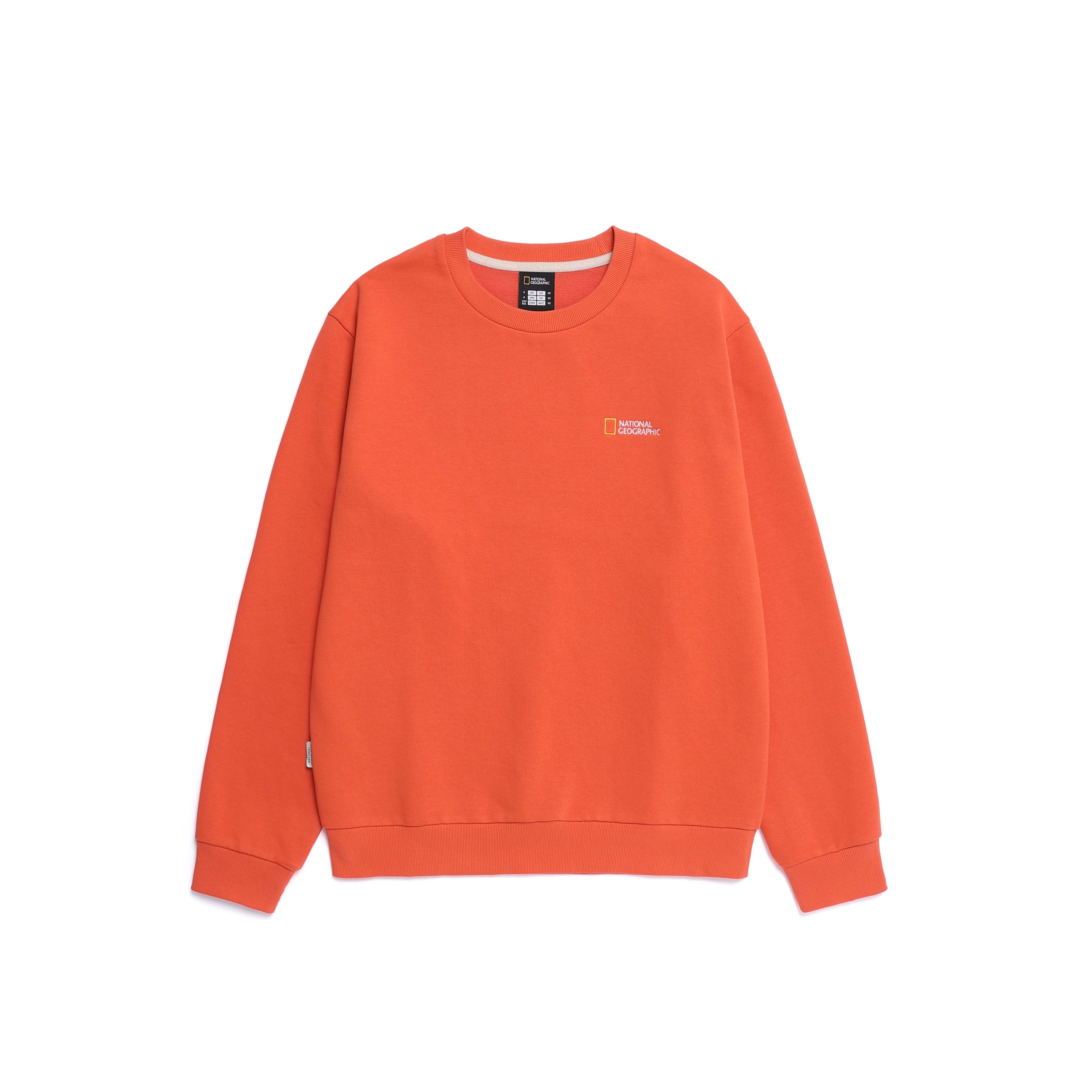 FOLHAS SMALL LOGO SWEATSHIRT L/ORANGE