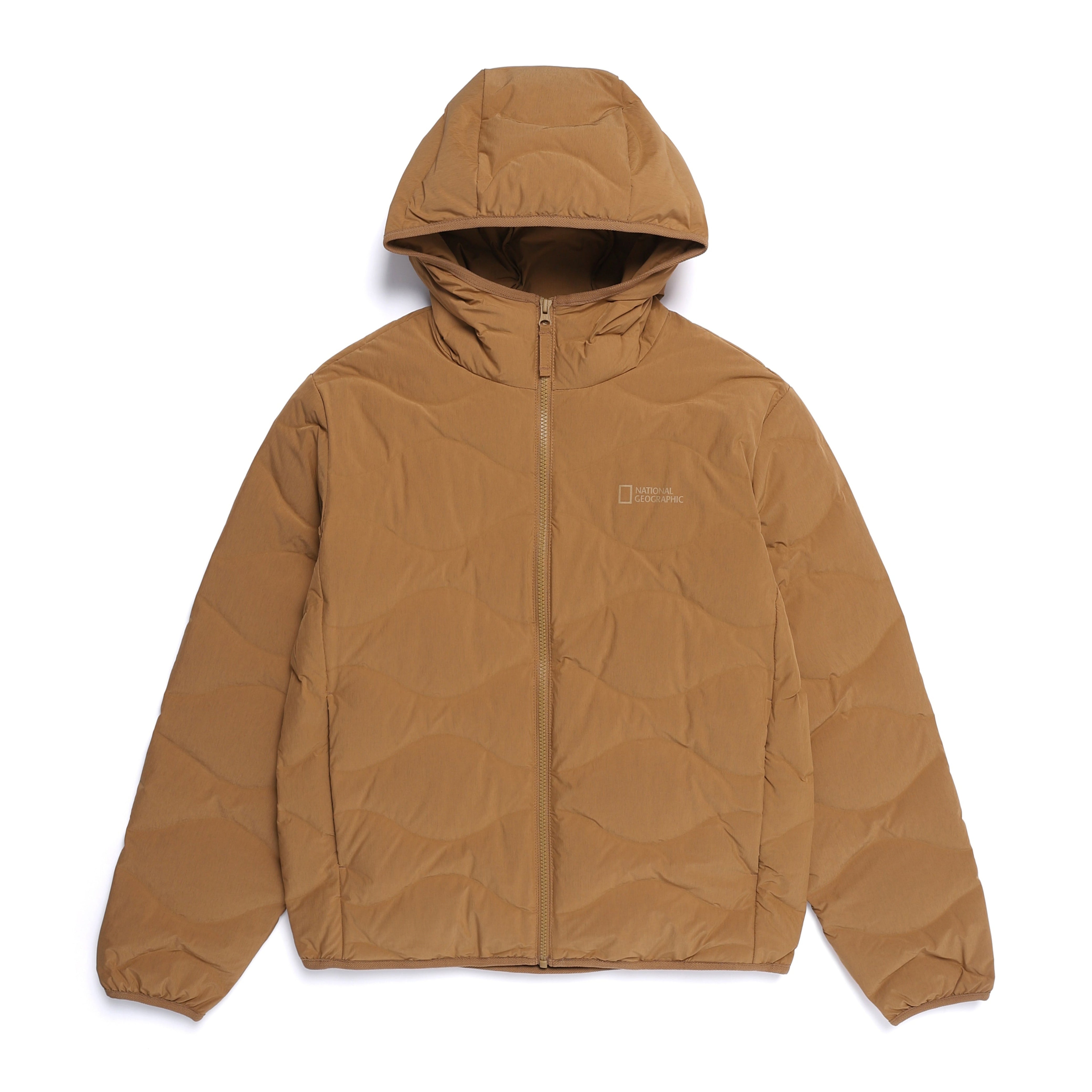PO'O-ULI HOODIE TUBE DUCK DOWN JUMPER BEIGE
