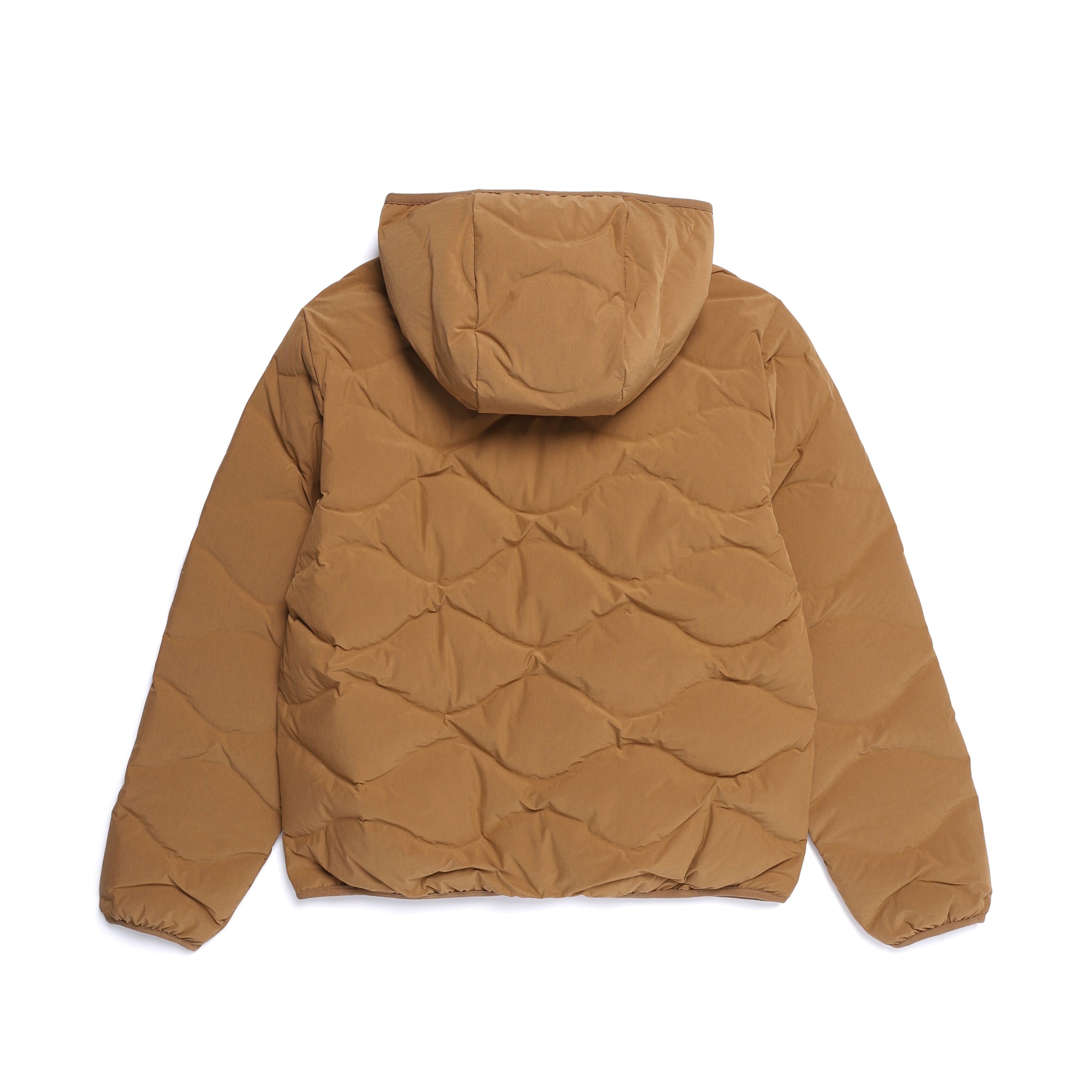 PO'O-ULI HOODIE TUBE DUCK DOWN JUMPER BEIGE