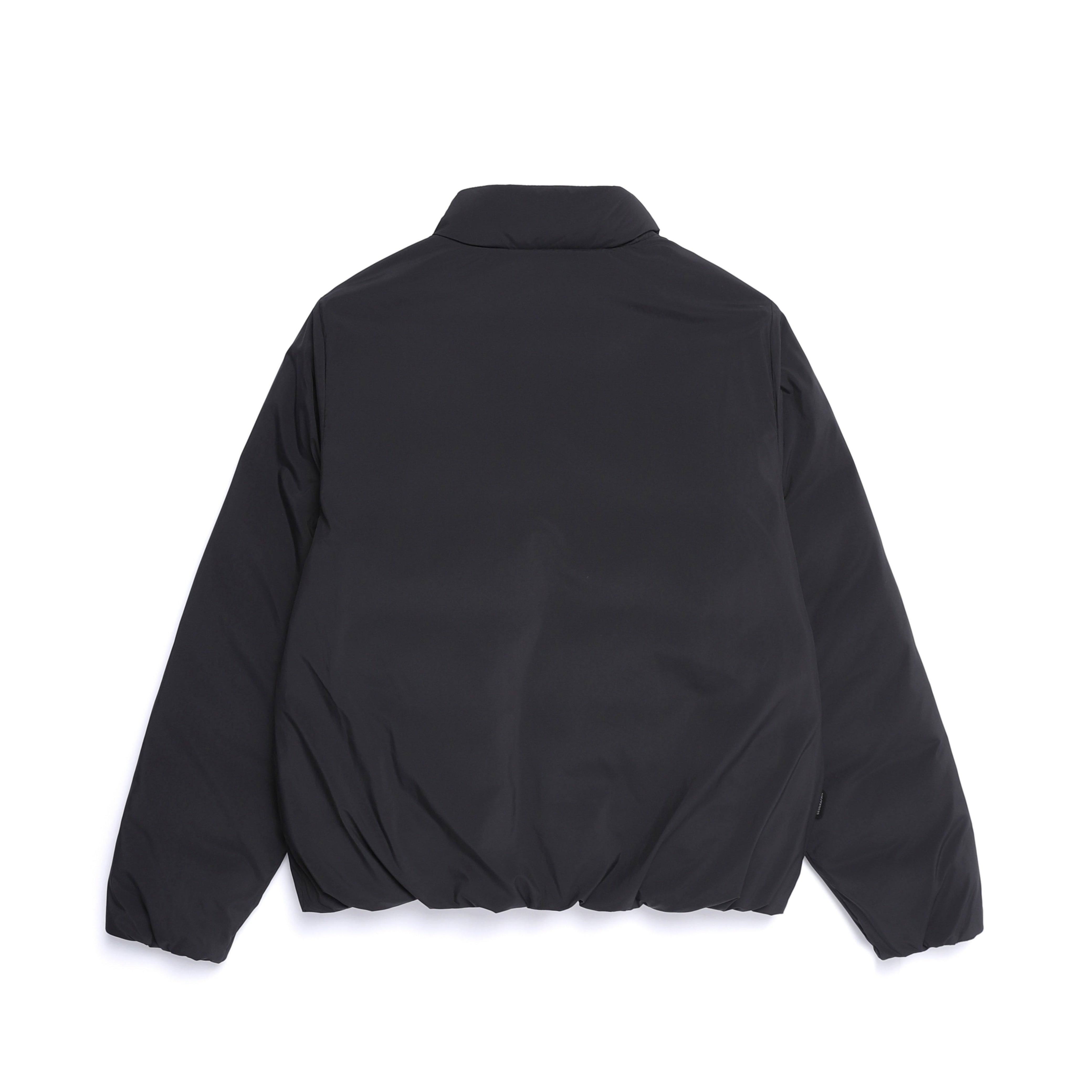 WOMEN PO'O-ULI STAND NECK NON-QUILTED DUCK DOWN JUMPER BLACK