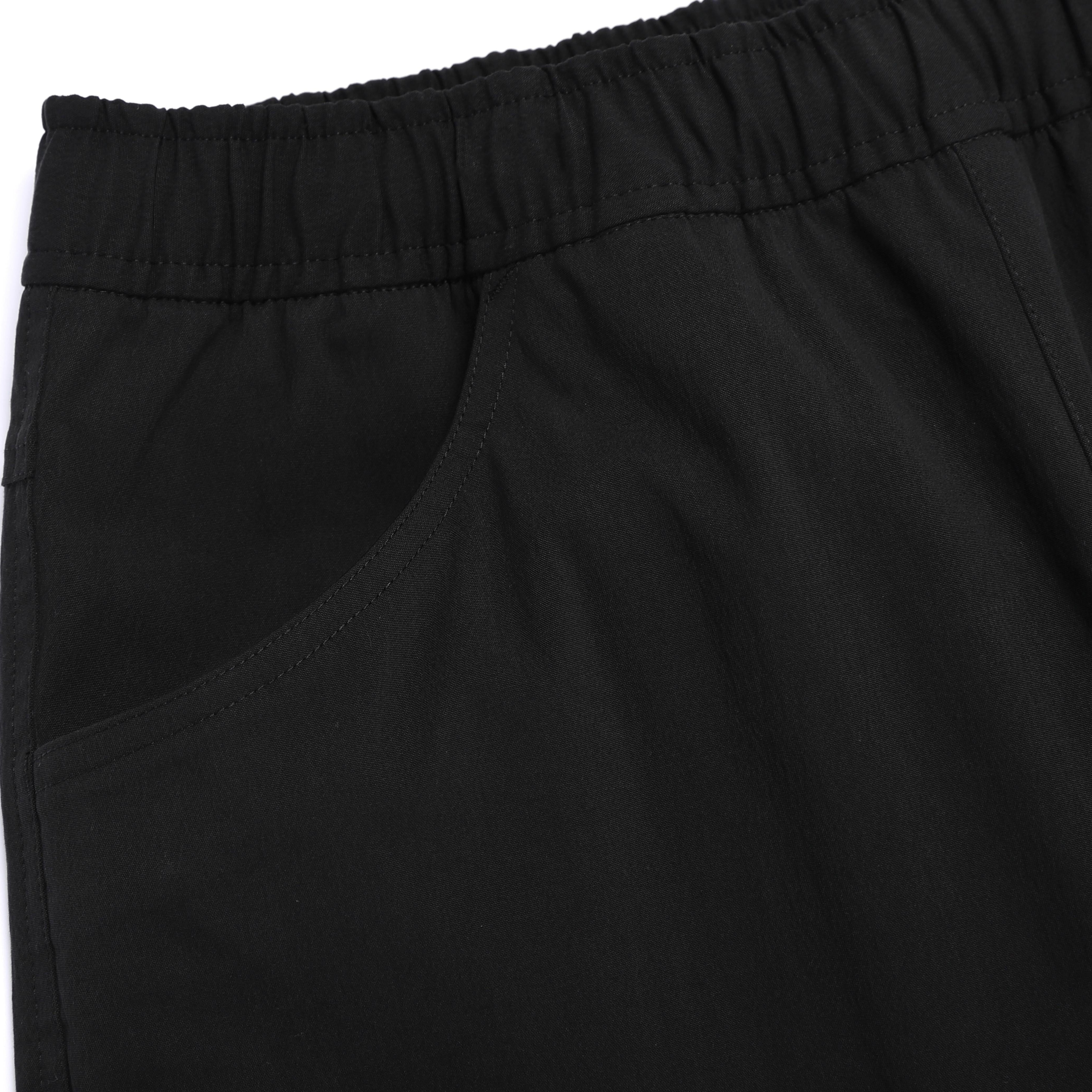 SEMI-LOOSE STRAIGHT PANTS BLACK