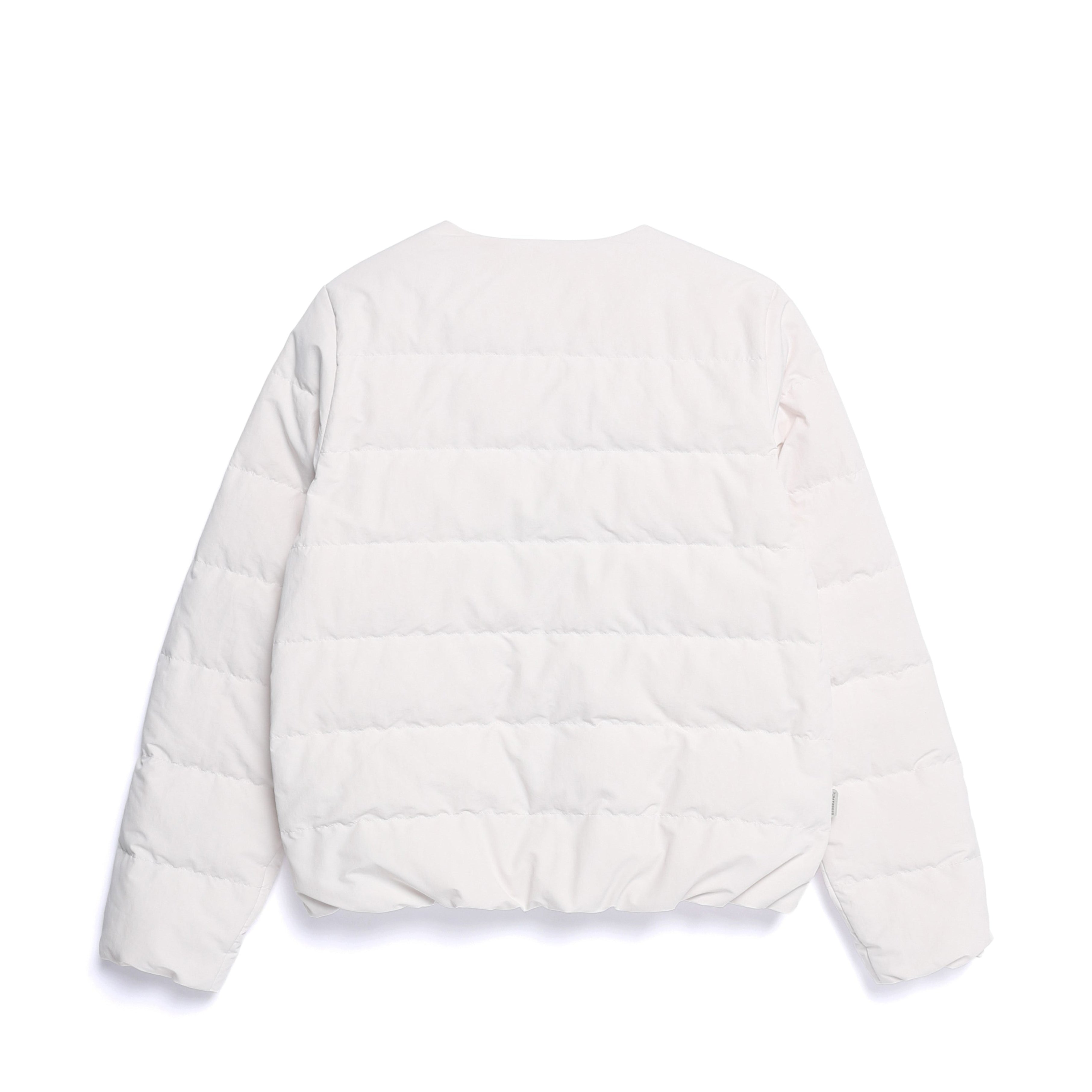 WOMEN HERON U-NECK LIGHT WEIGHT DOWN JUMPER CRYSTAL BEIGE