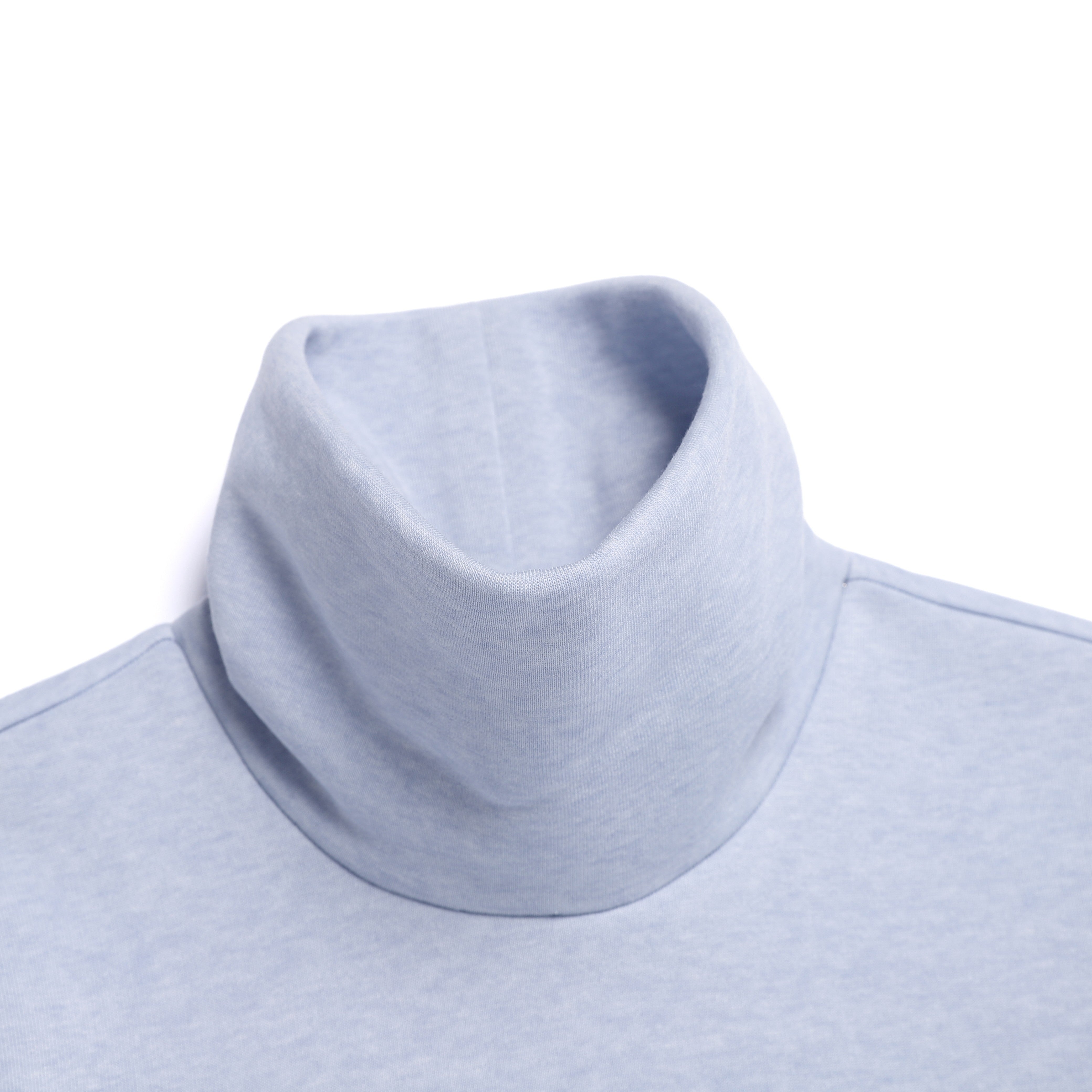 WOMEN FLEECE-LINED T-SHIRT L/BLUE