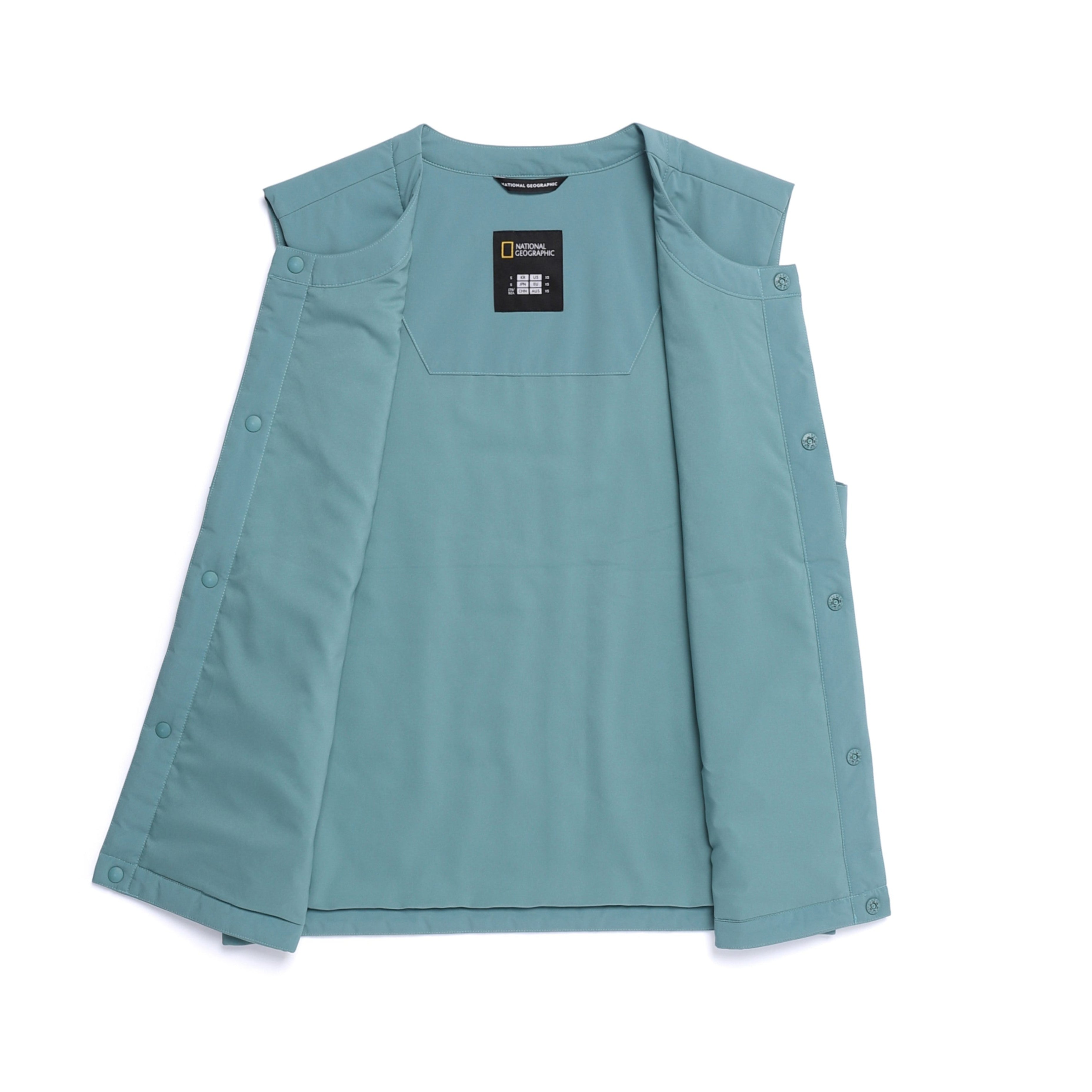 RHEA ULTRA-LIGHTWEIGHT PADDED VEST LIGHT TEAL GREEN