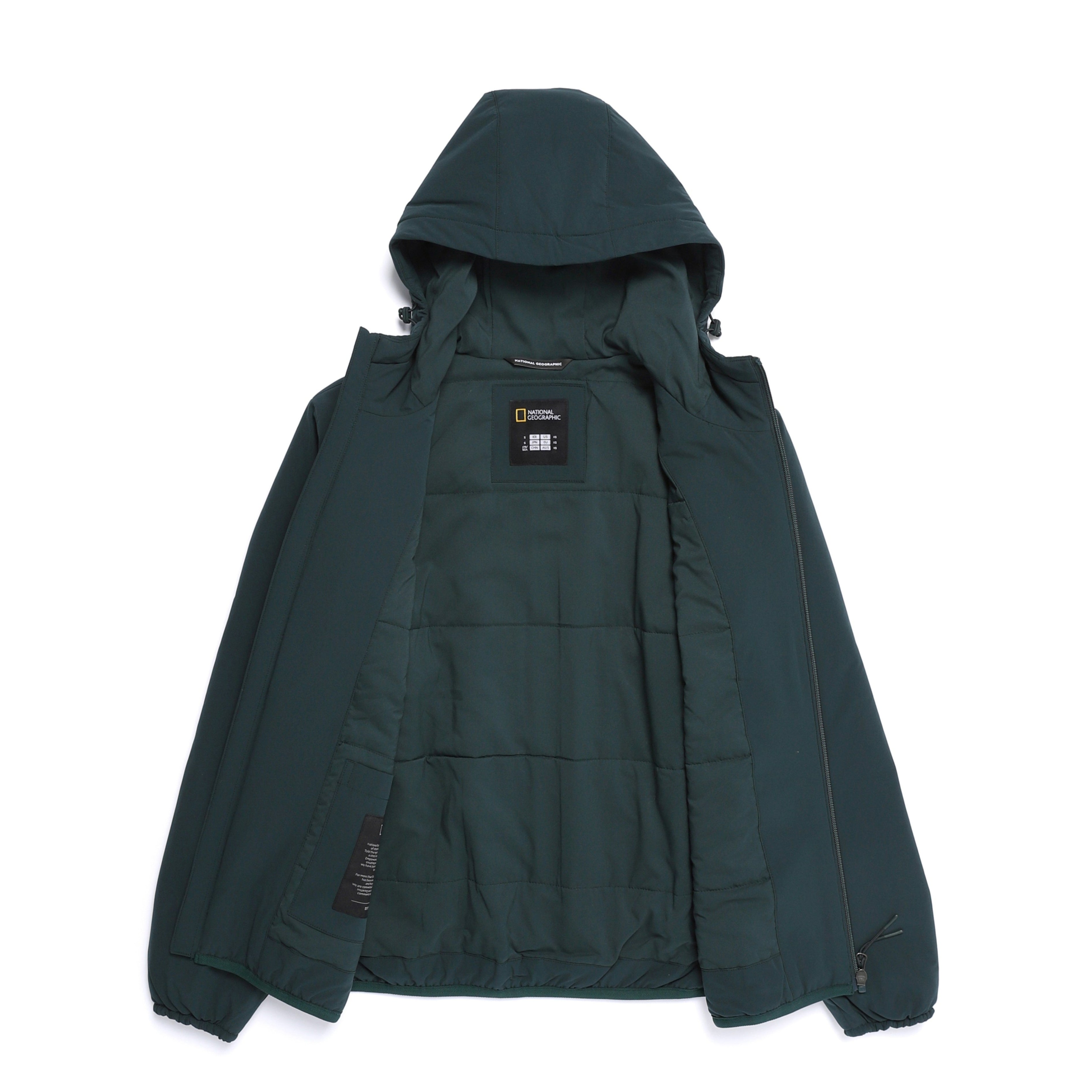 LOPURA WOOL PADDED JUMPER D/GREEN