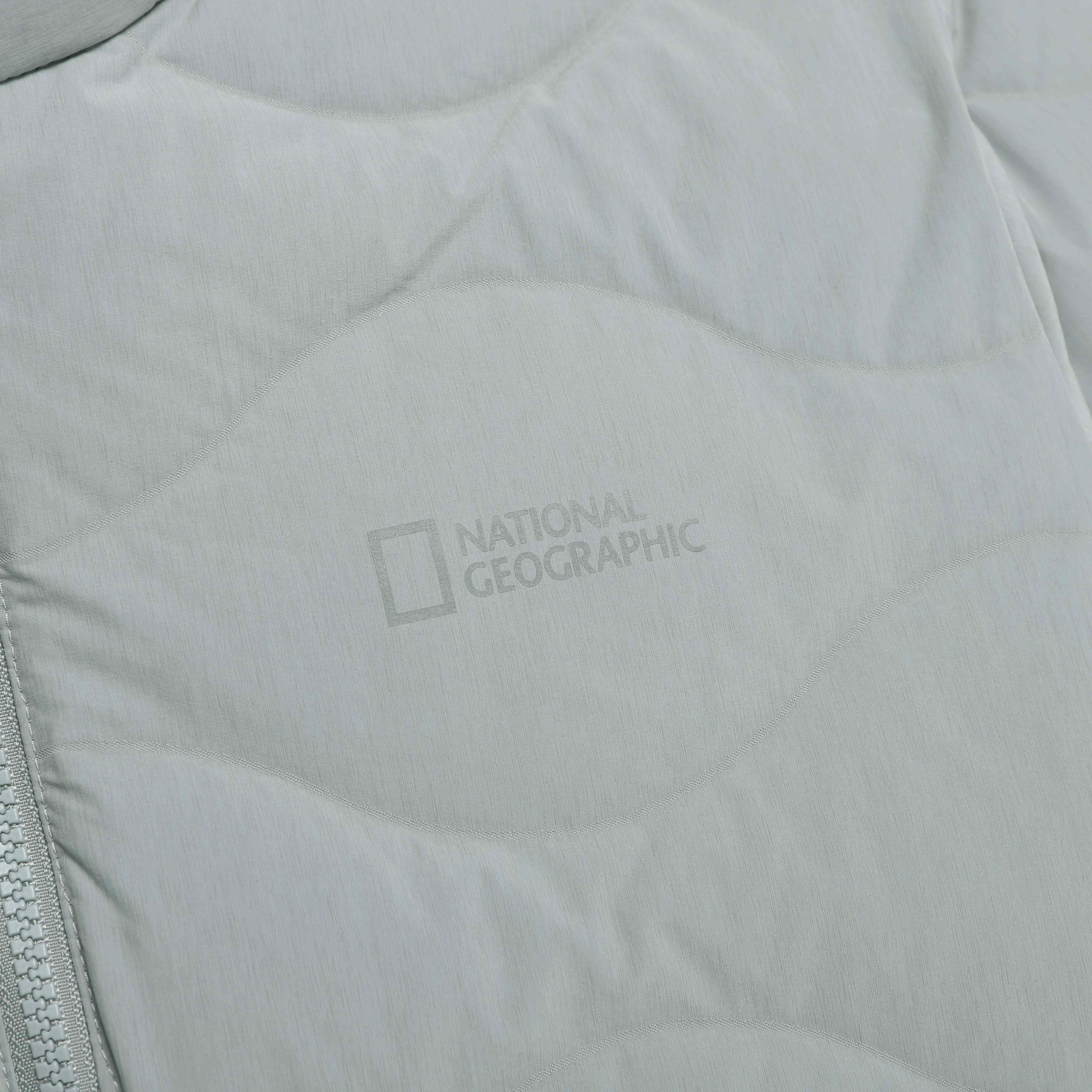 PO'O-ULI STANDNECK TUBE DUCK DOWN JUMPER STONE GREY