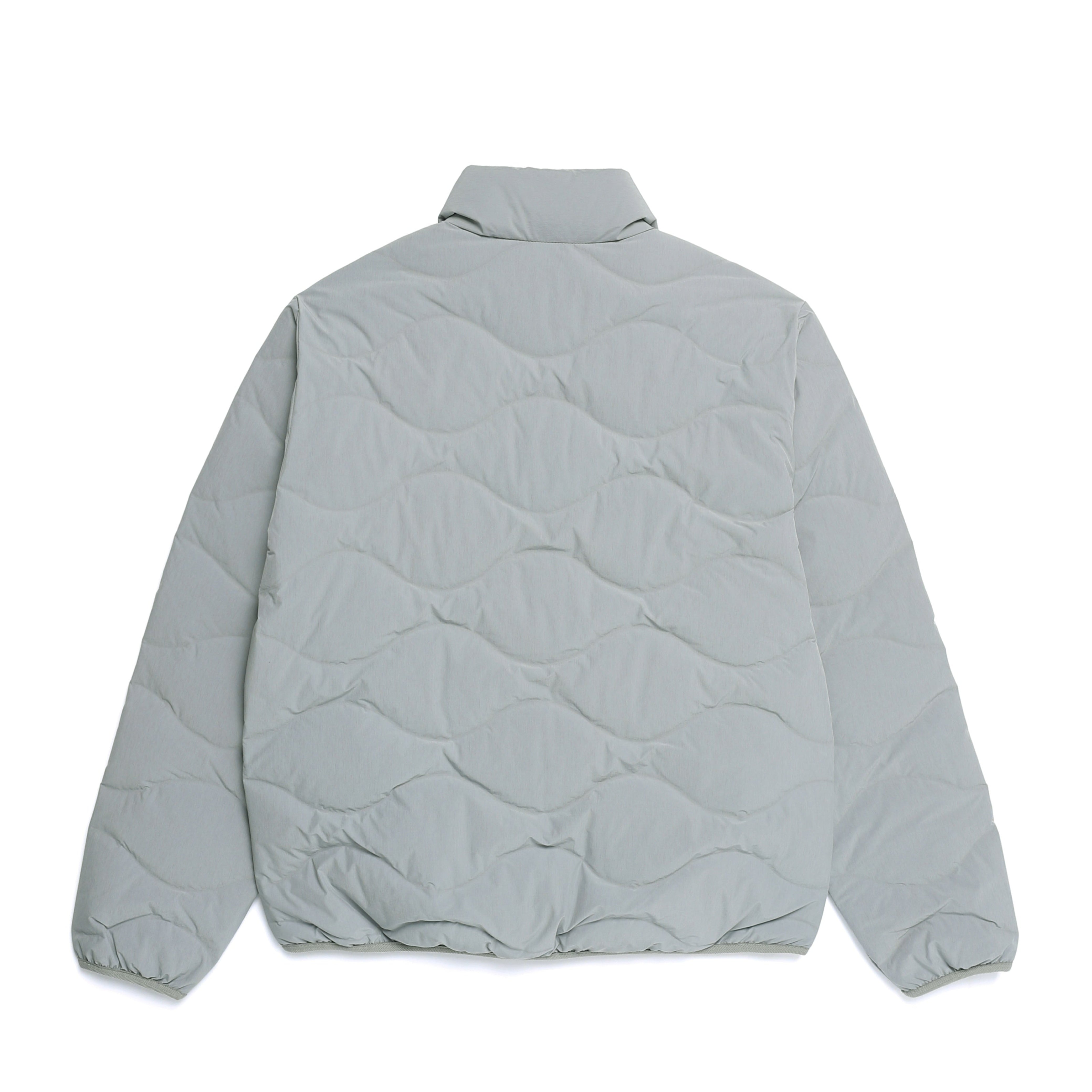 PO'O-ULI STANDNECK TUBE DUCK DOWN JUMPER STONE GREY