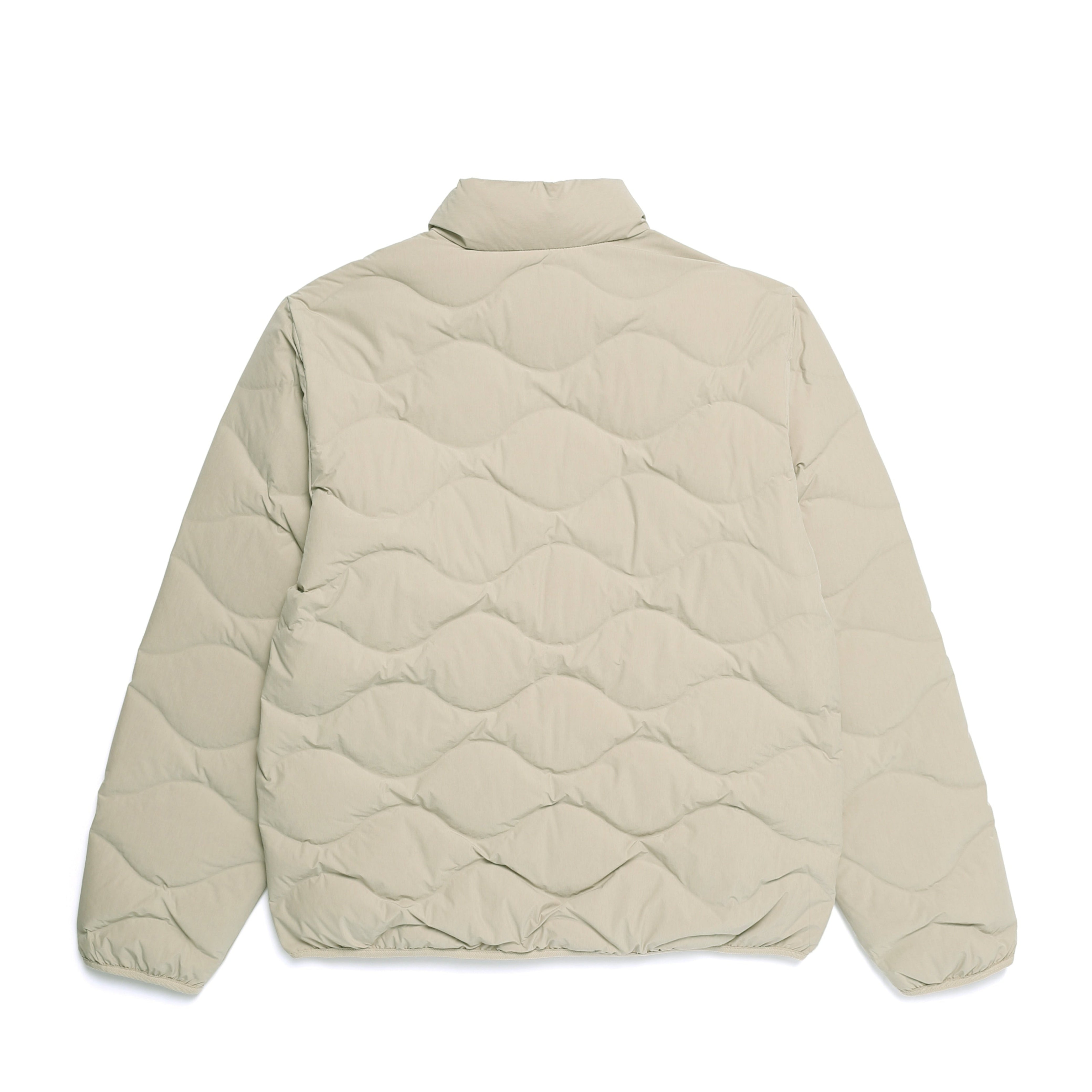 PO'O-ULI STANDNECK TUBE DUCK DOWN JUMPER MOURNING BEIGE
