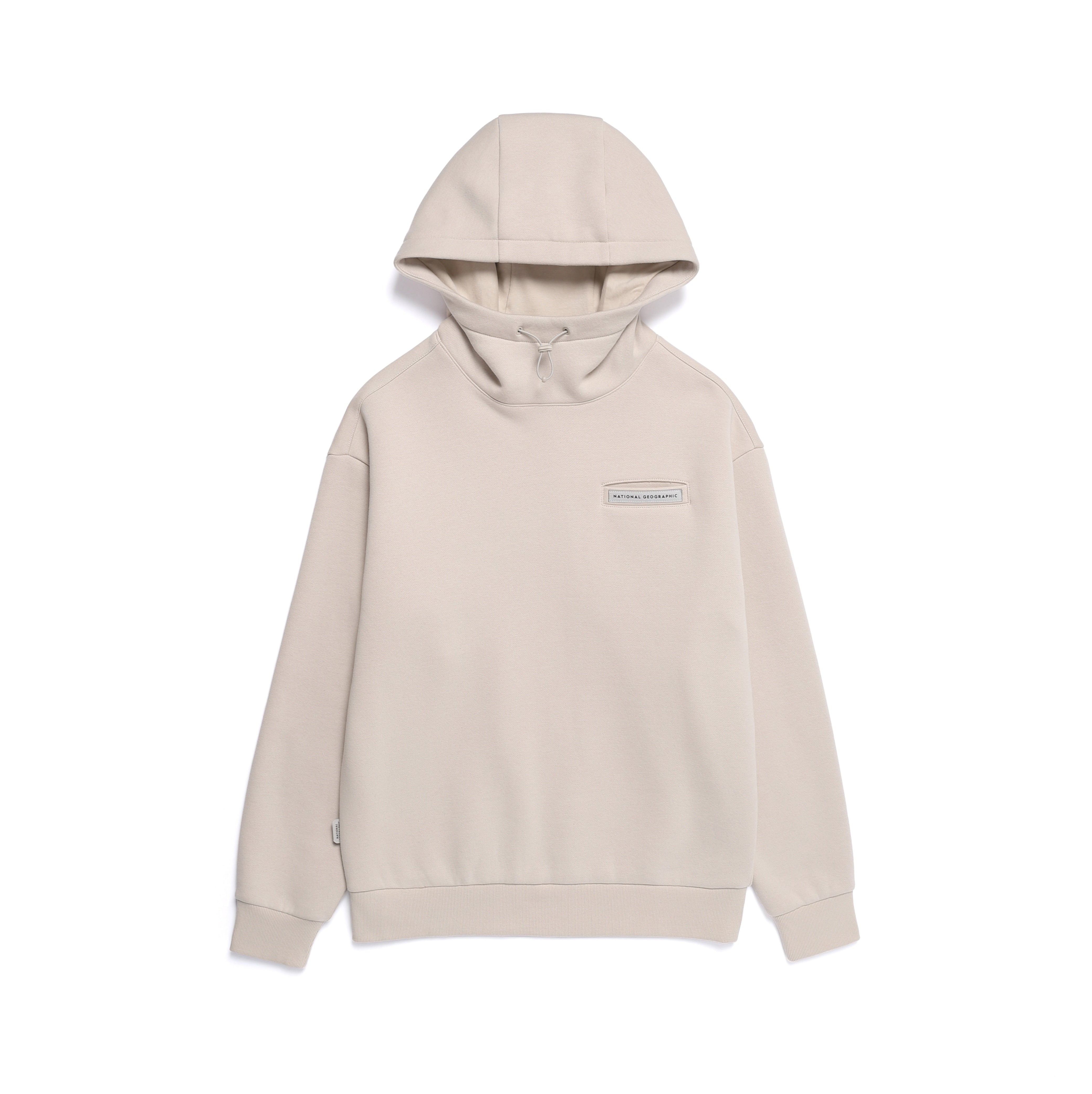 HIGH-NECK HOODIE SILVER BIRCH
