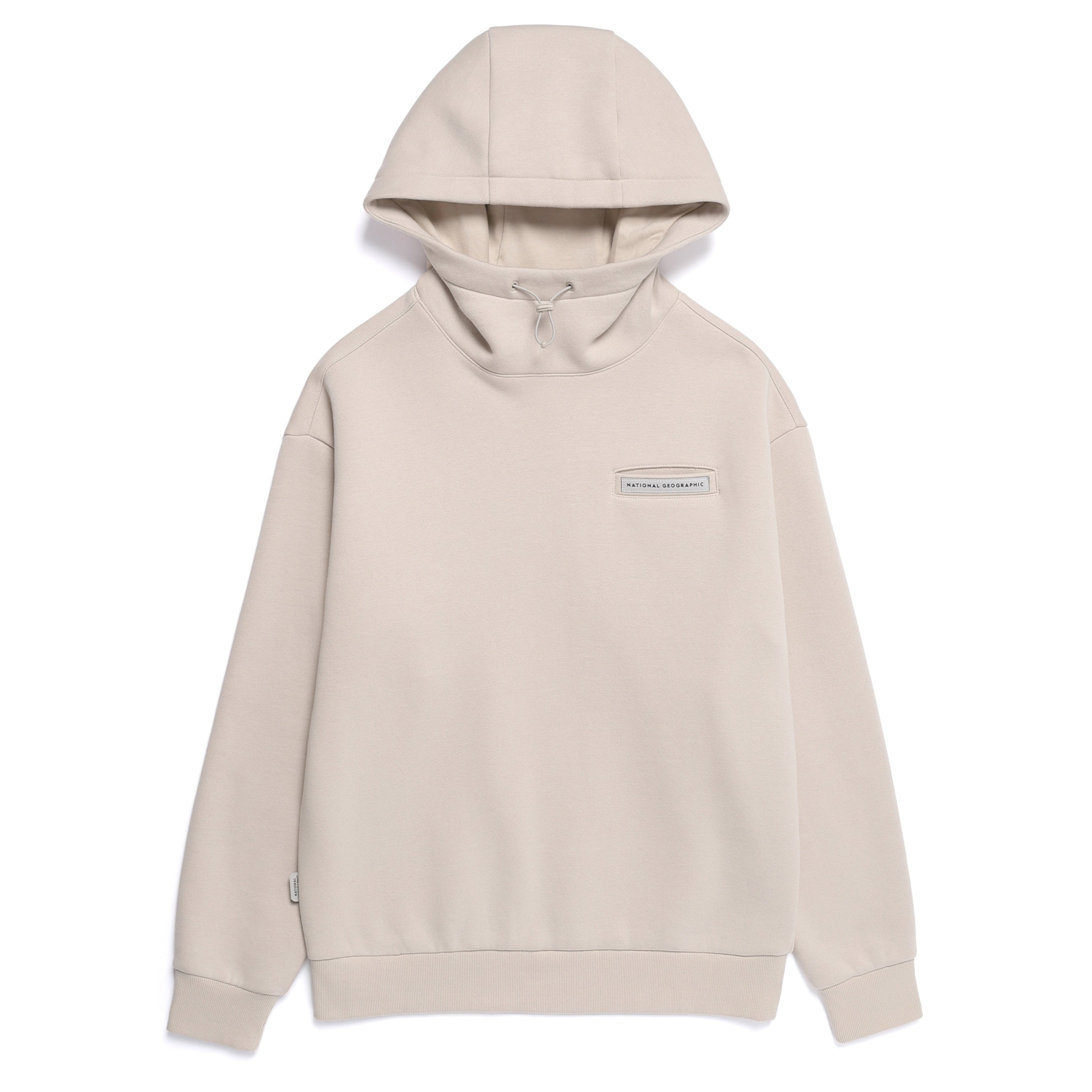 HIGH-NECK HOODIE SILVER BIRCH