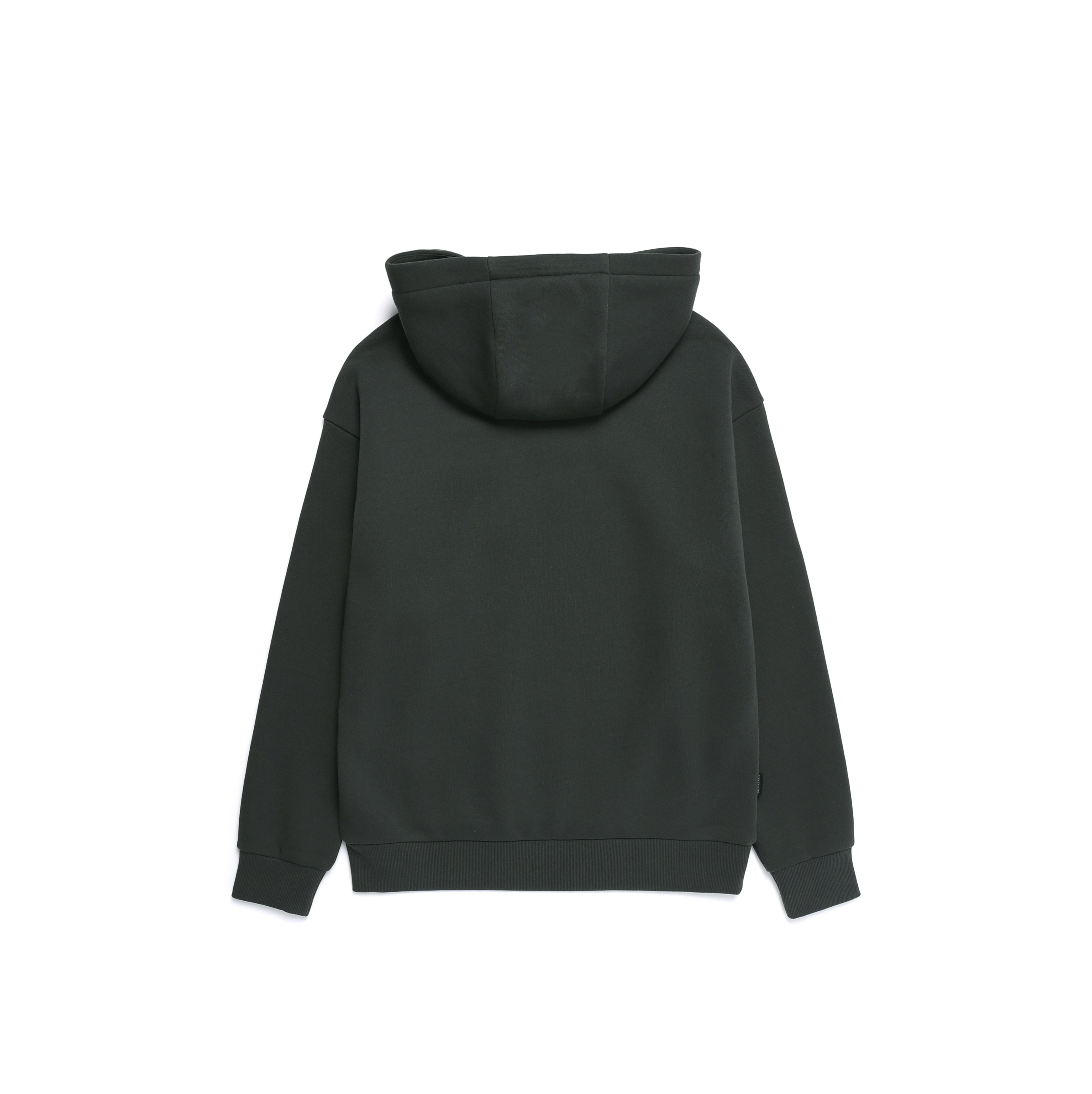 HIGH-NECK HOODIE WOOD GREY