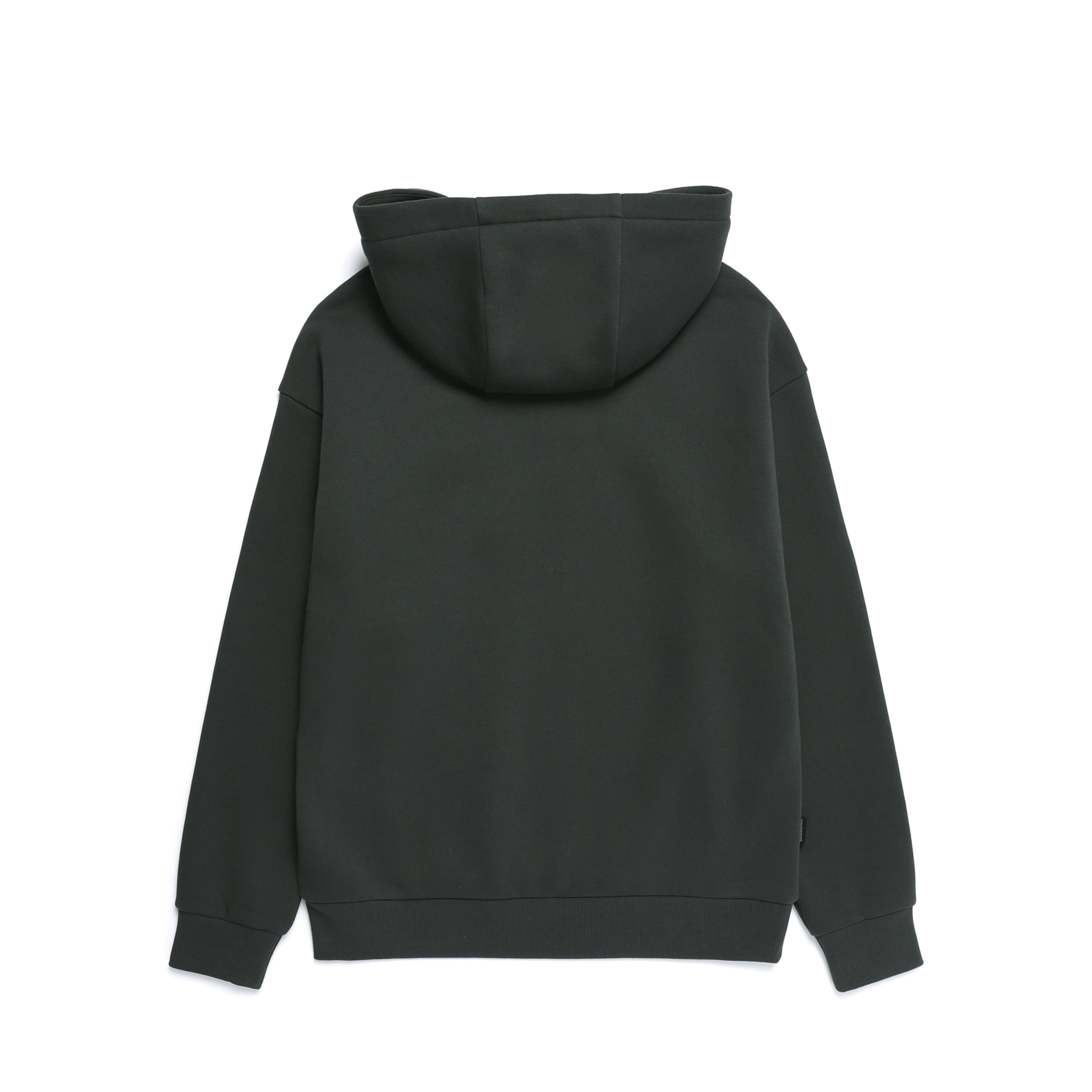 HIGH-NECK HOODIE WOOD GREY