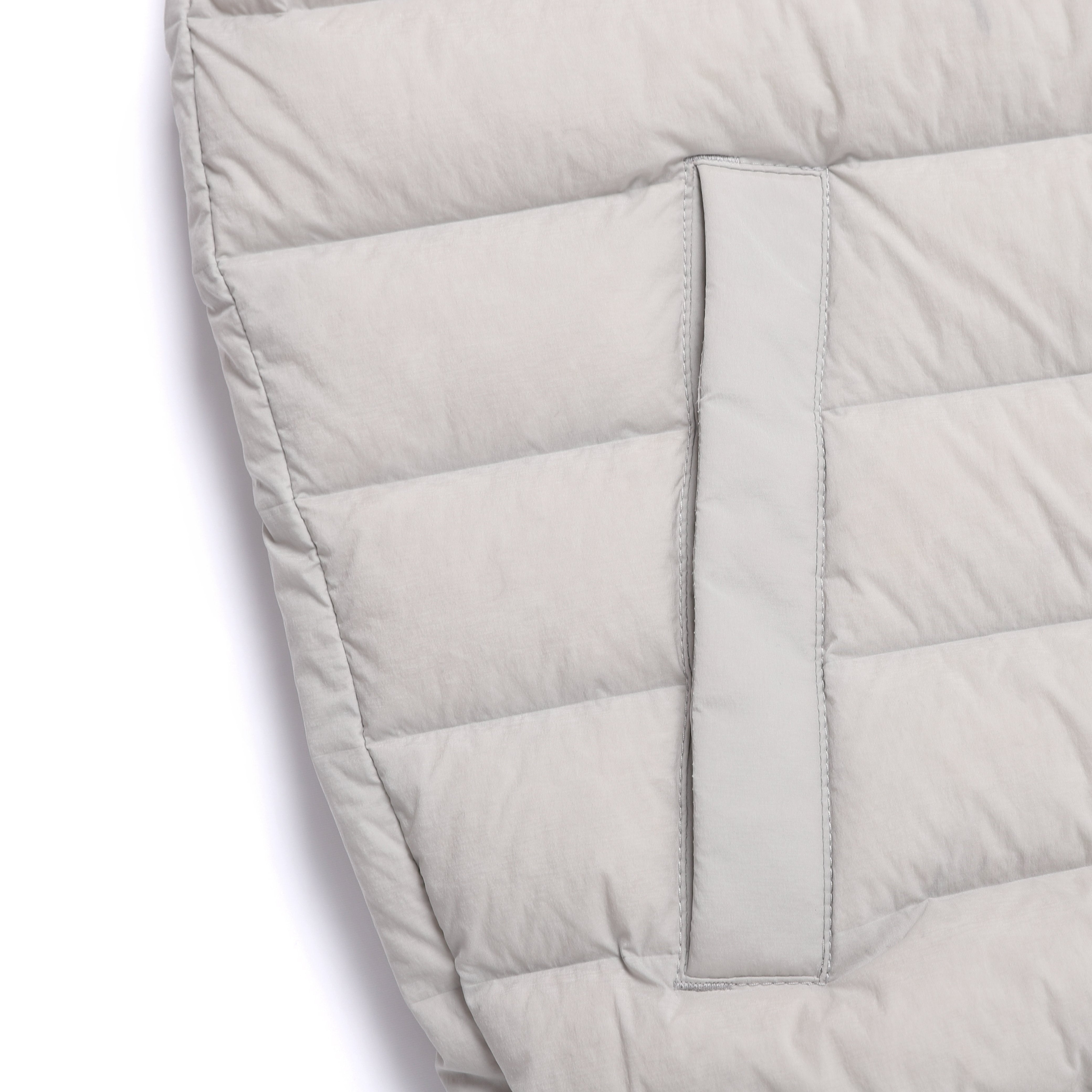 ATIK HIGH-NECK TUBE GOOSE DOWN VEST L/GREY