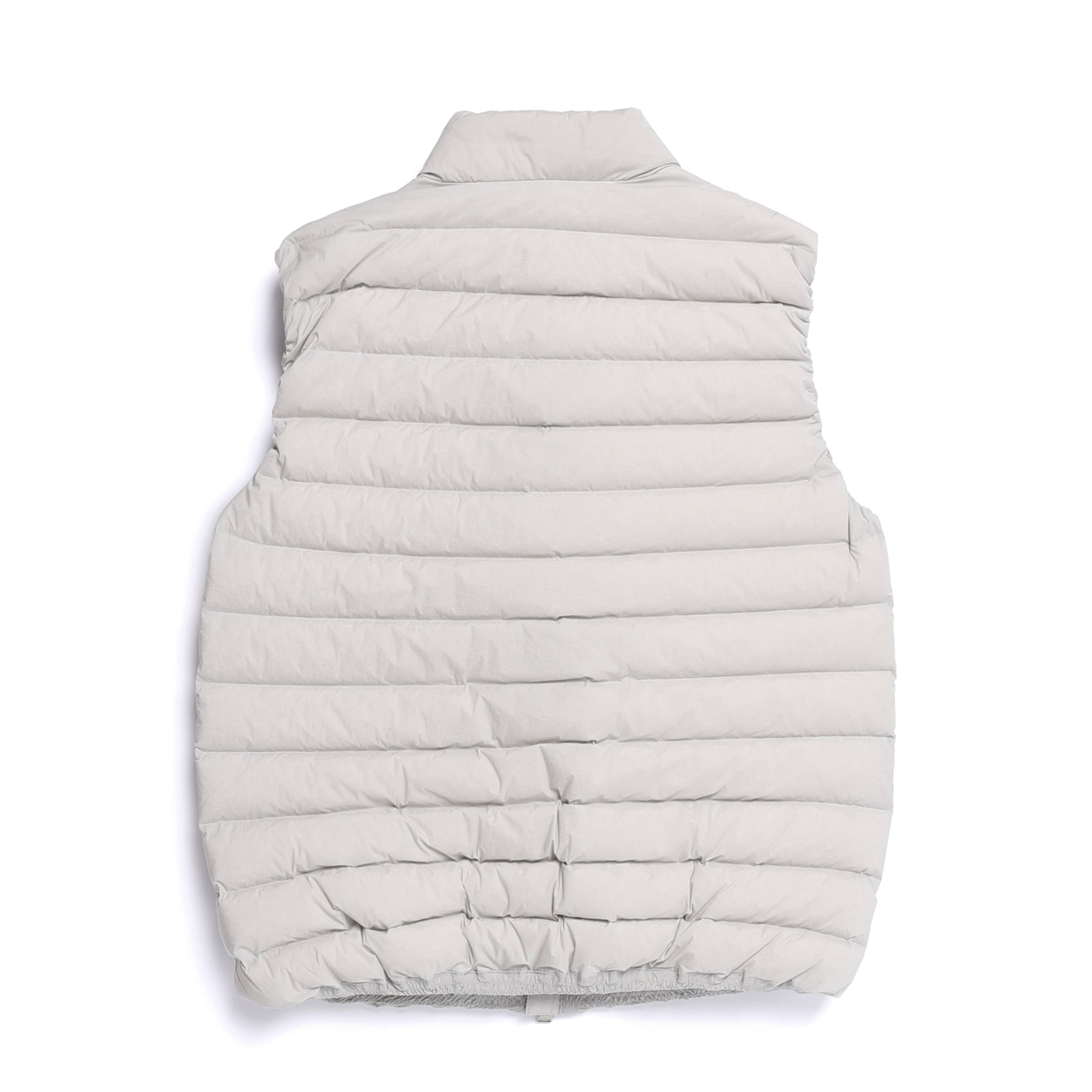 ATIK HIGH-NECK TUBE GOOSE DOWN VEST L/GREY