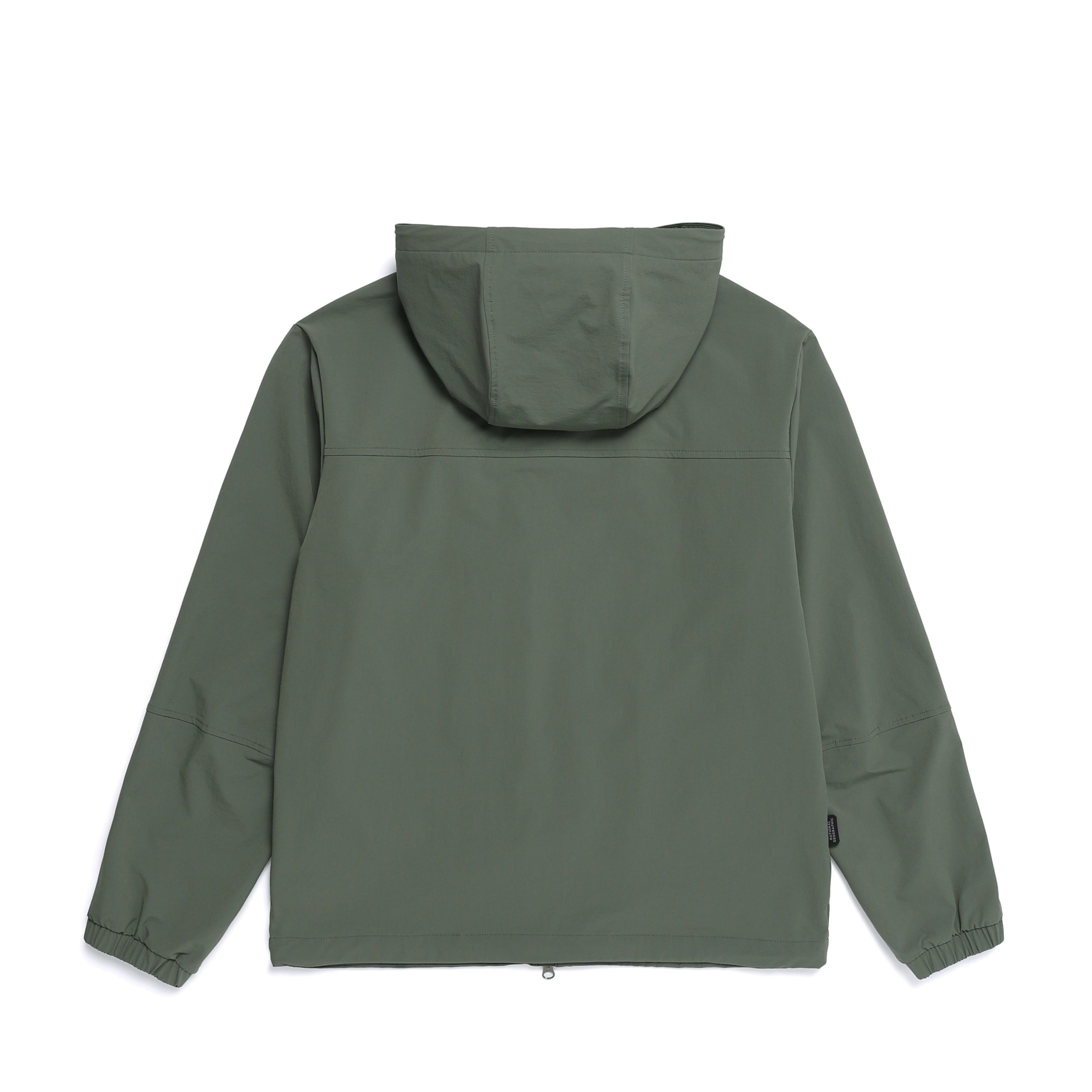 ARCHELON WOVEN STRETCH HOODIE ZIP-UP KHAKI