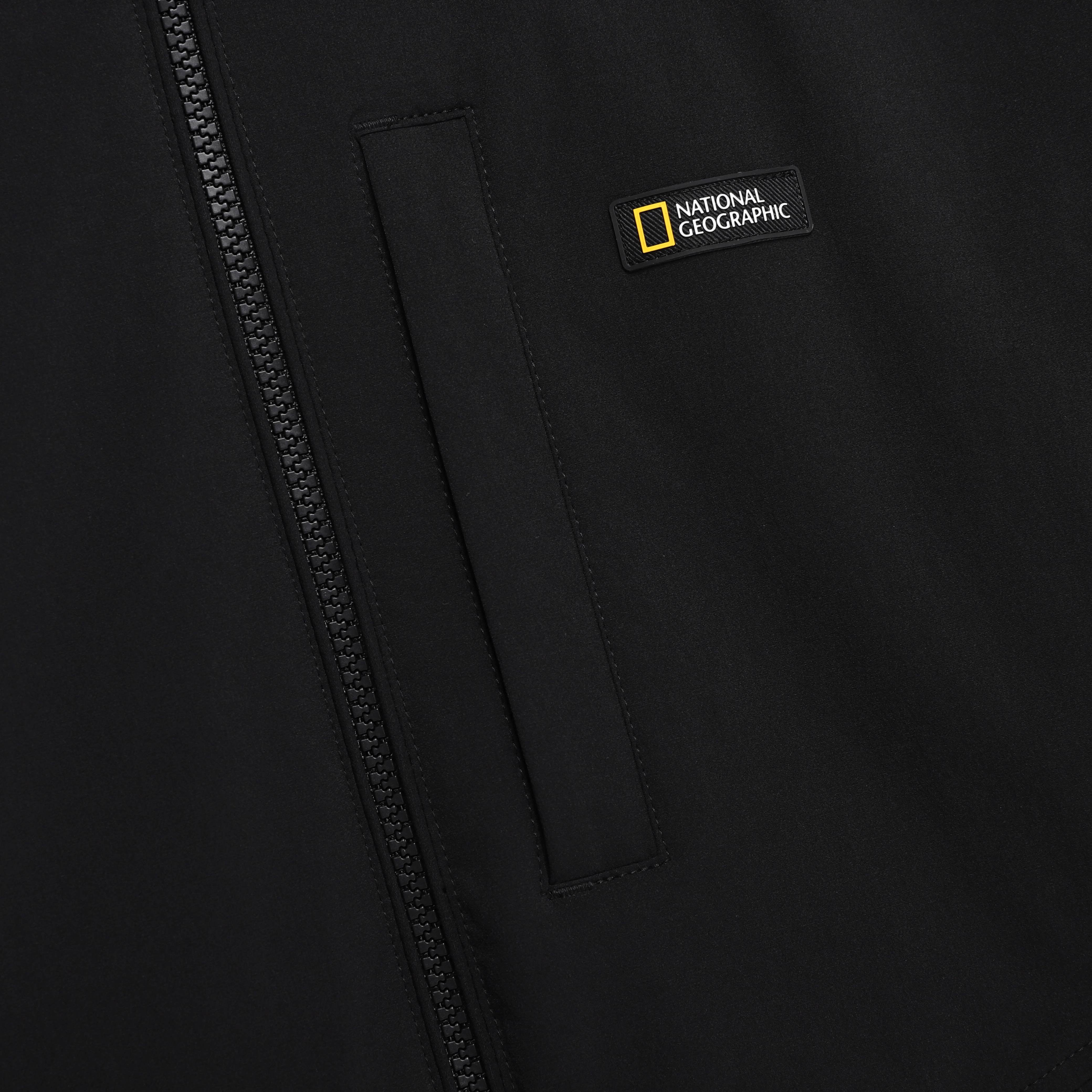 ARCHELON WOVEN STRETCH HOODIE ZIP-UP BLACK