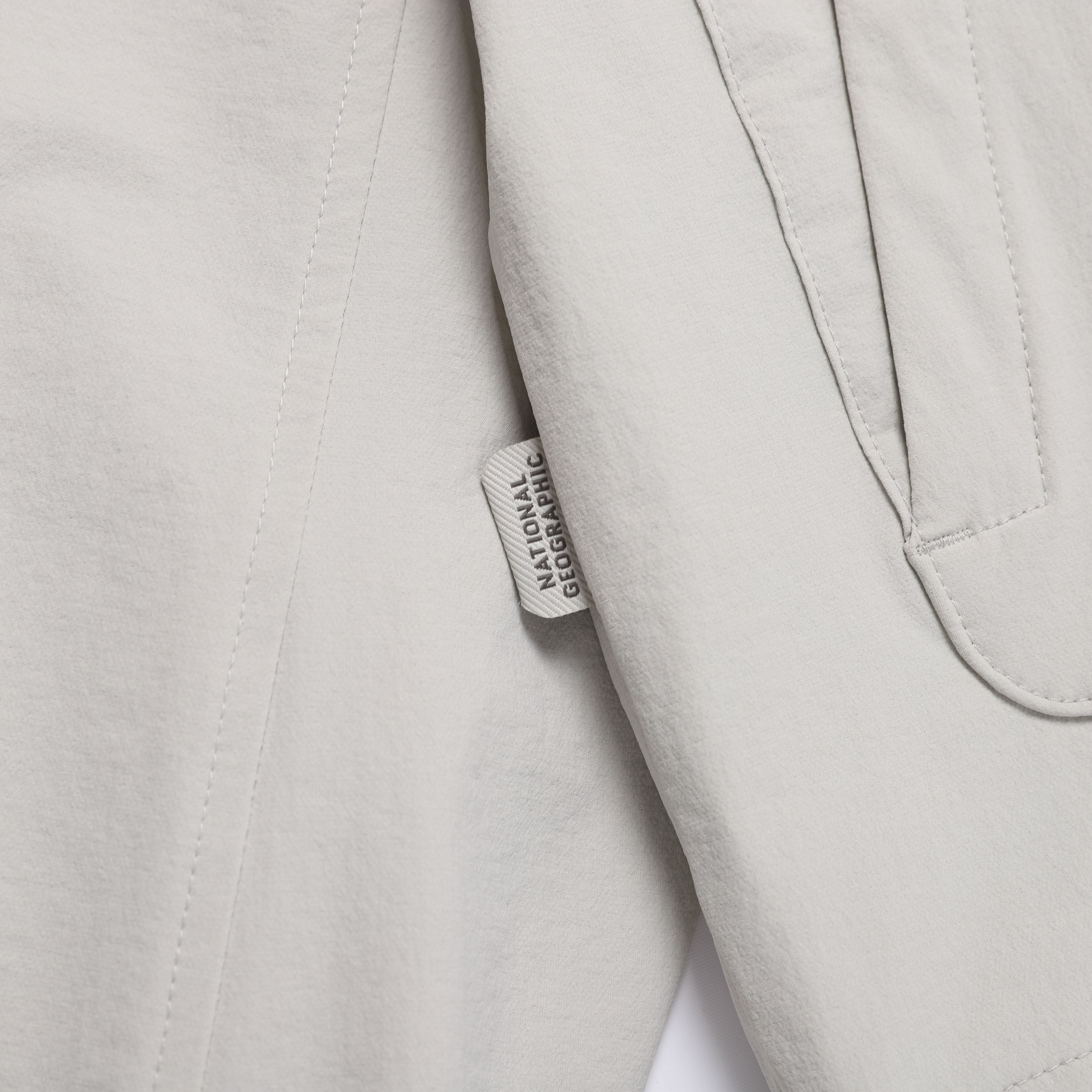 WOMEN ARCHELON WOVEN STRETCH TRAINING HOODED ZIP-UP L/GREY