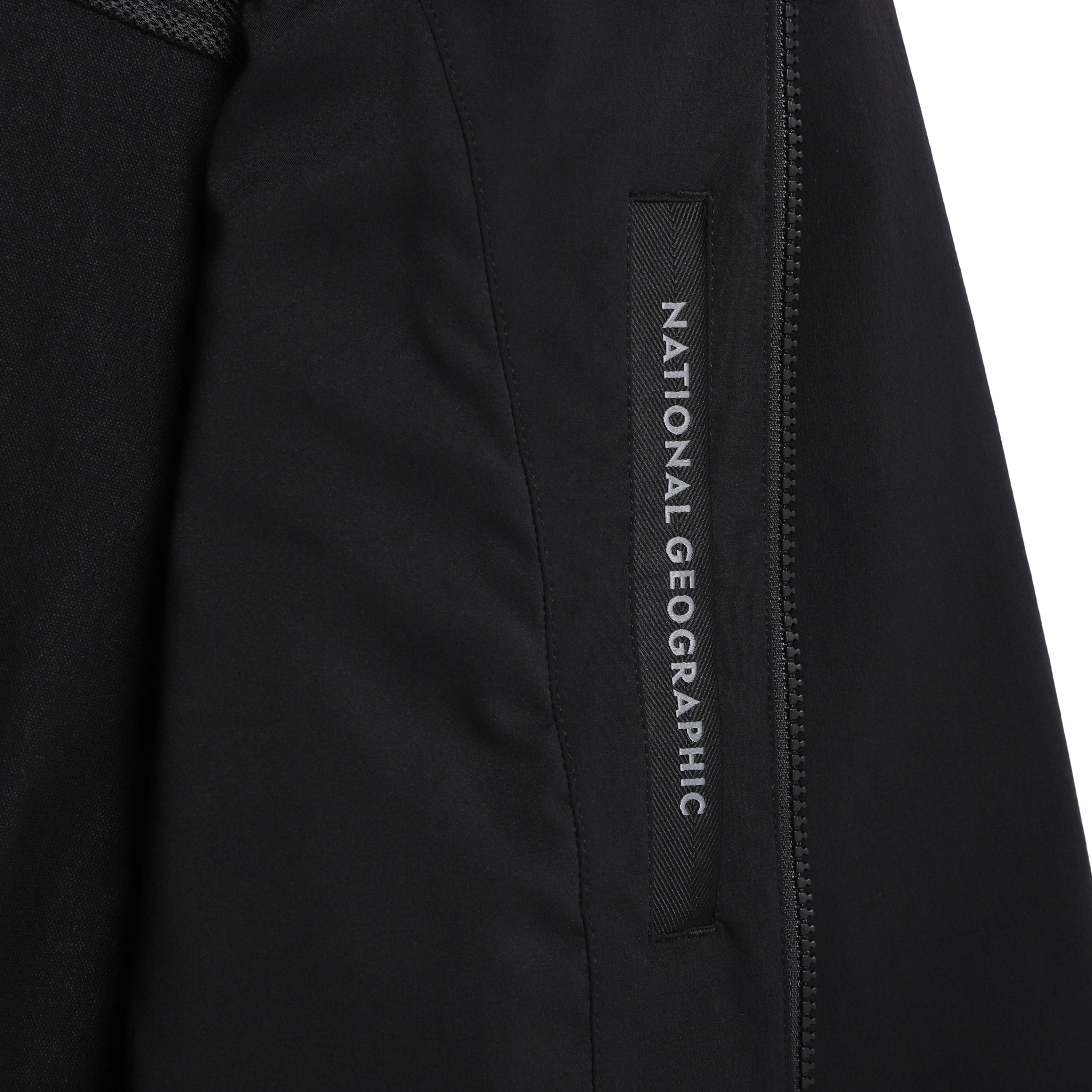 WOMEN ARCHELON WOVEN STRETCH TRAINING HOODED ZIP-UP BLACK