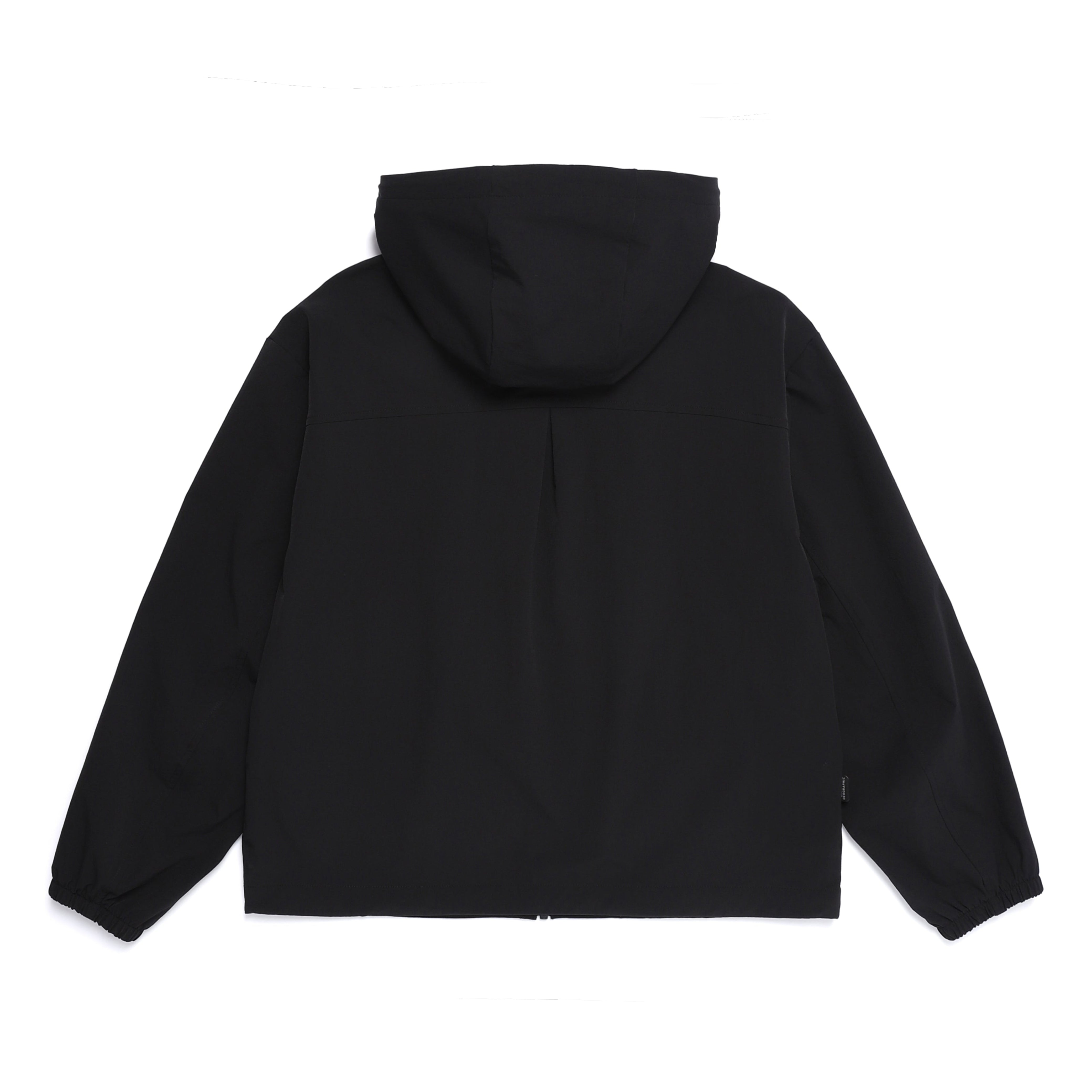 WOMEN ARCHELON WOVEN STRETCH TRAINING HOODED ZIP-UP BLACK