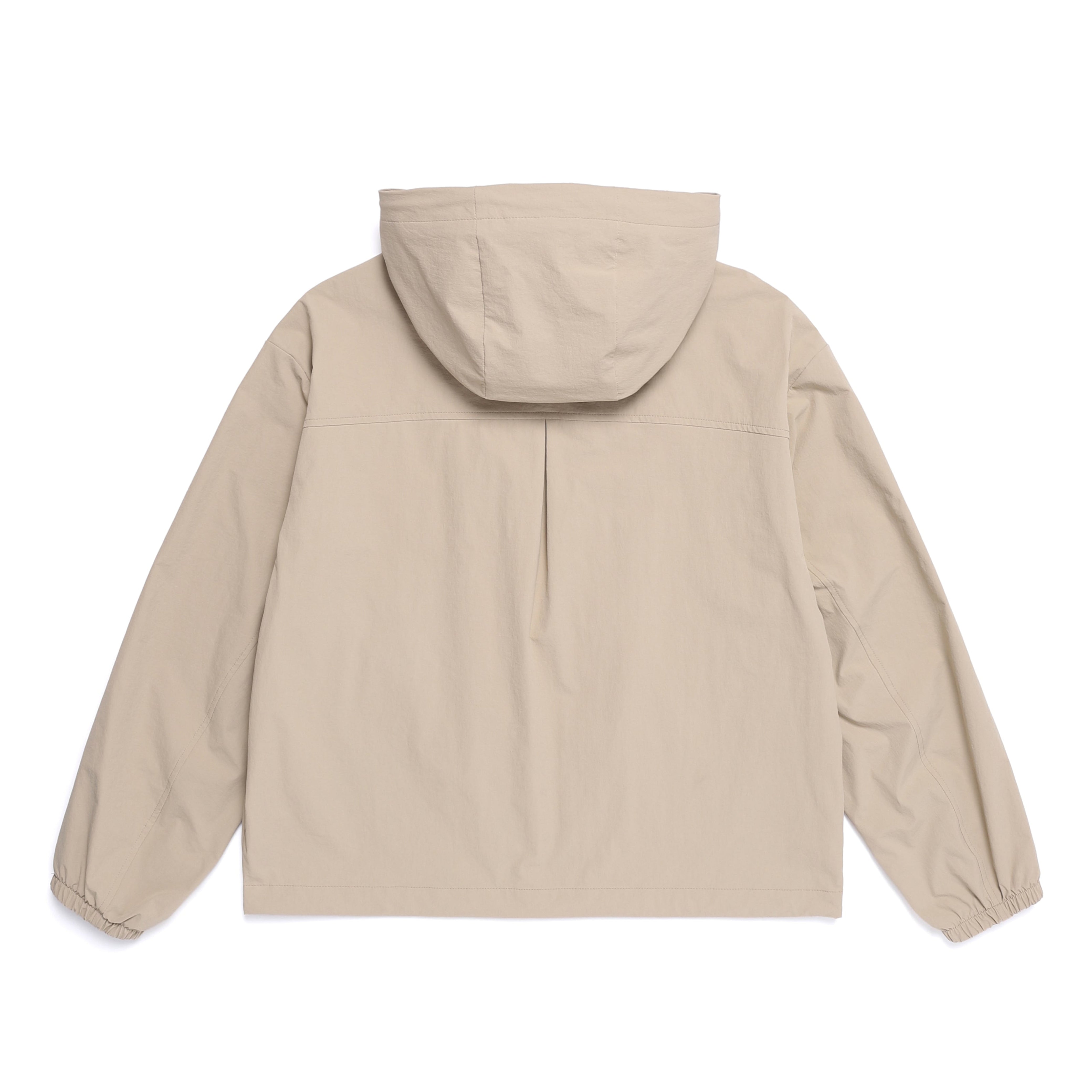 WOMEN ARCHELON WOVEN STRETCH TRAINING HOODED ZIP-UP MOURNING BEIGE