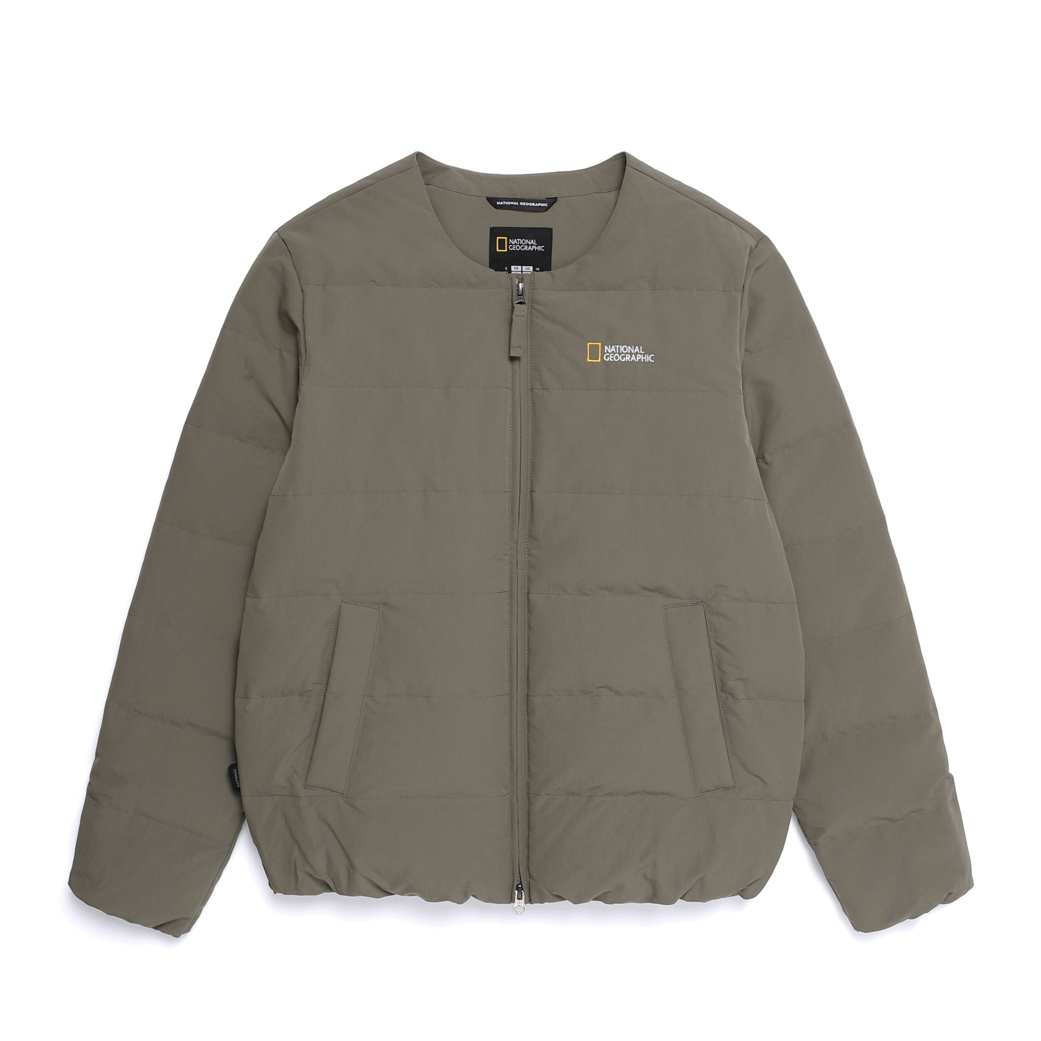 HERON U NECK QUILTING GOOSE DOWN JUMPER K/MOCHA