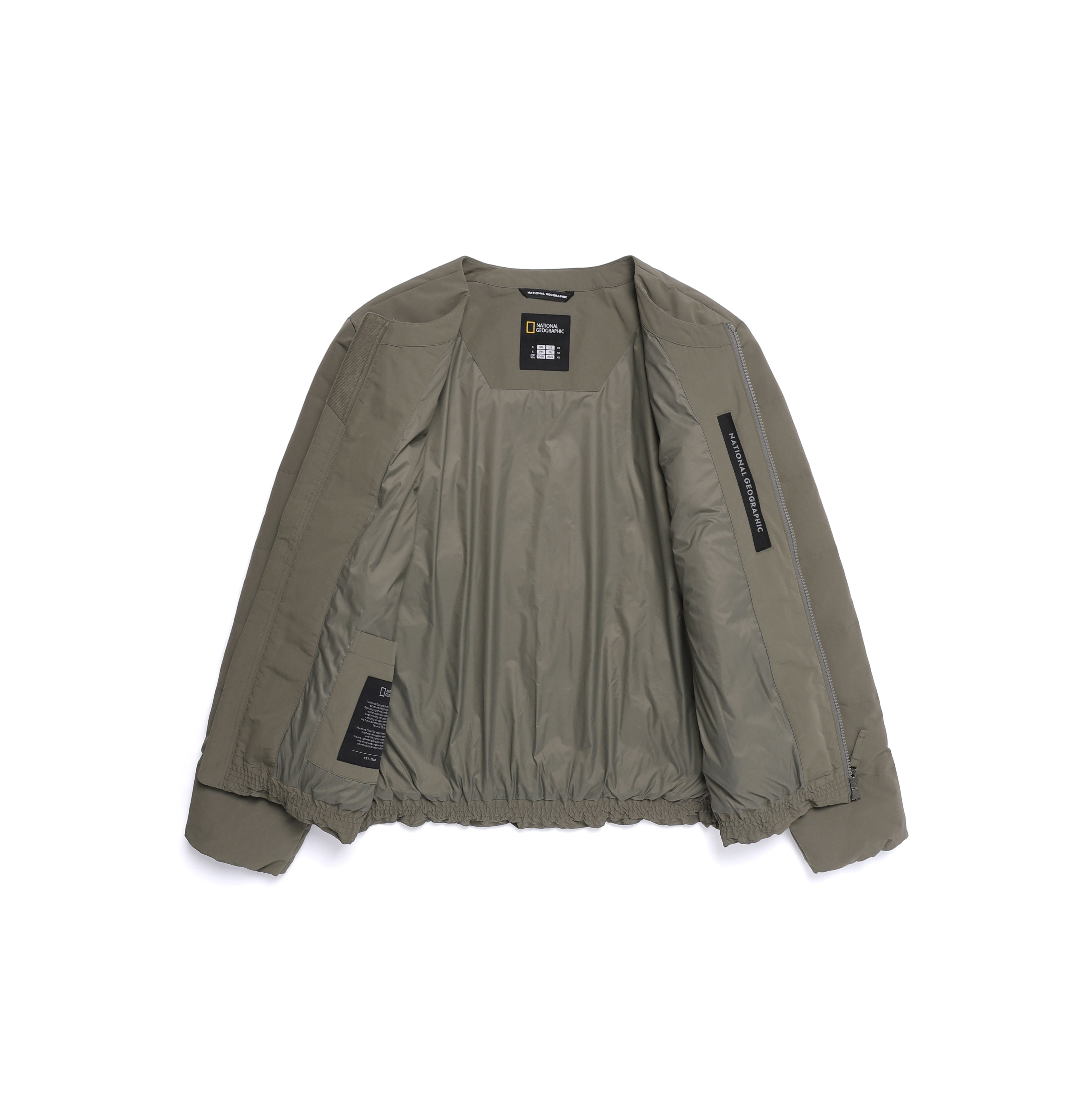 HERON U NECK QUILTING GOOSE DOWN JUMPER K/MOCHA