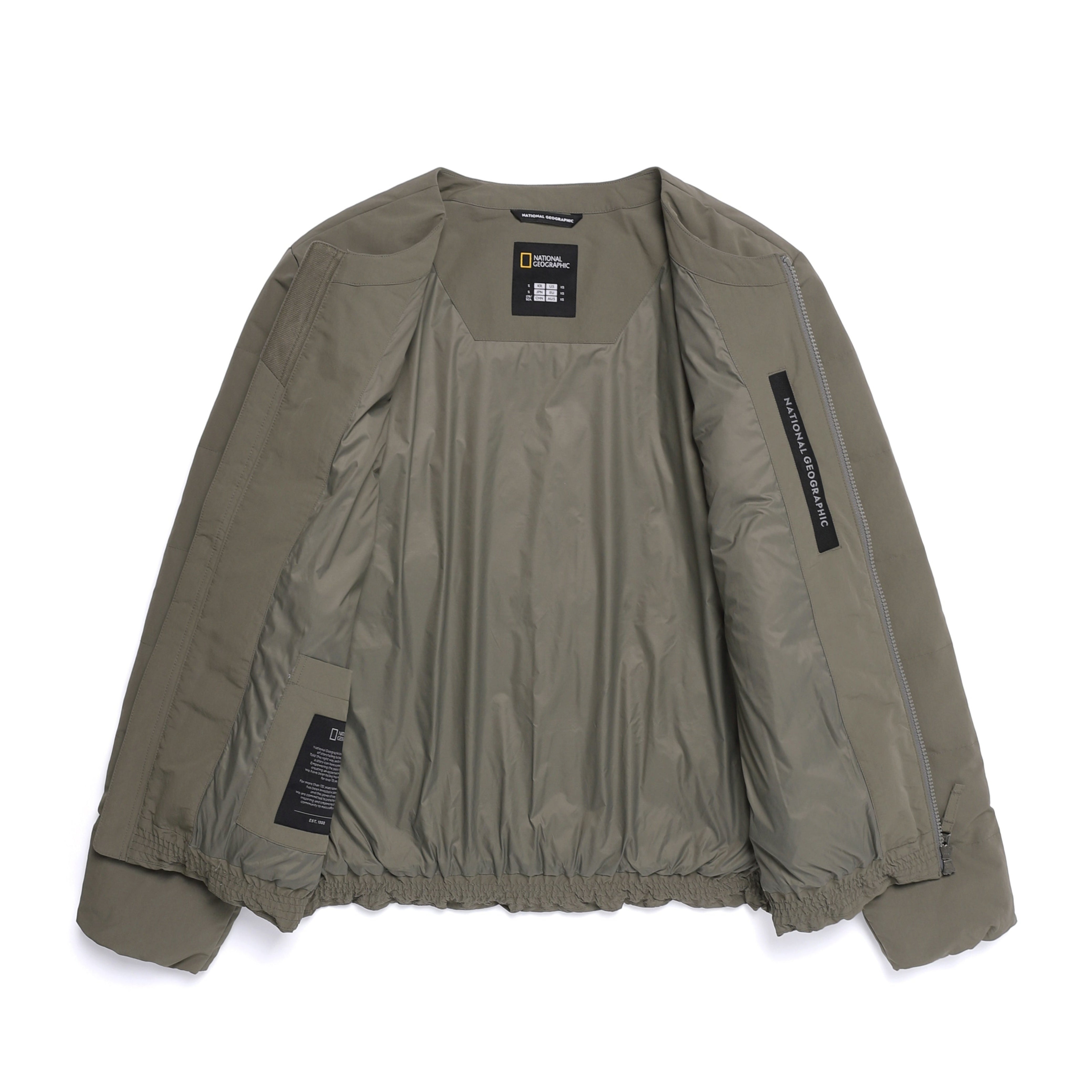 HERON U NECK QUILTING GOOSE DOWN JUMPER K/MOCHA