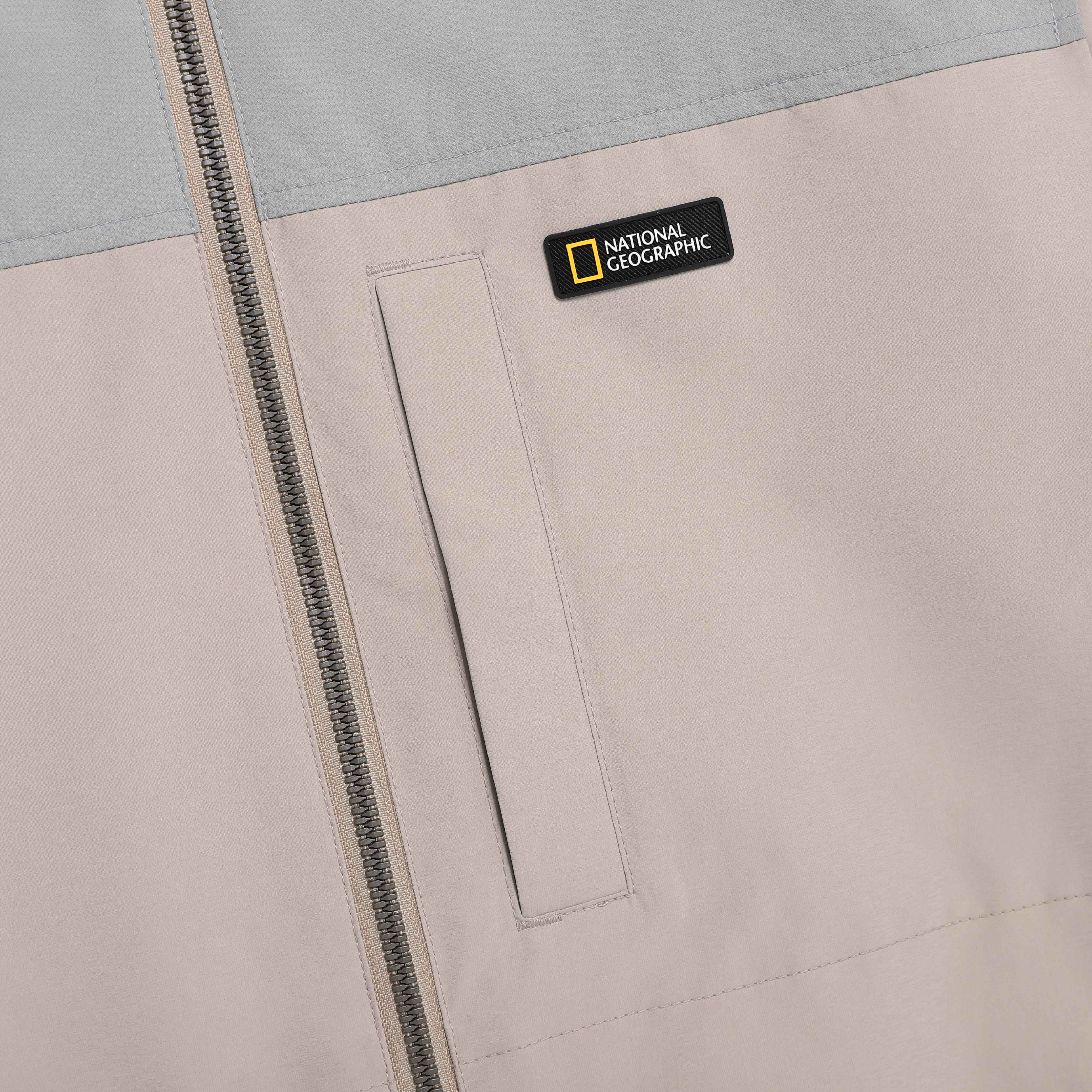 2 LAYER WINDBREAKER JUMPER MOURNING BEIGE