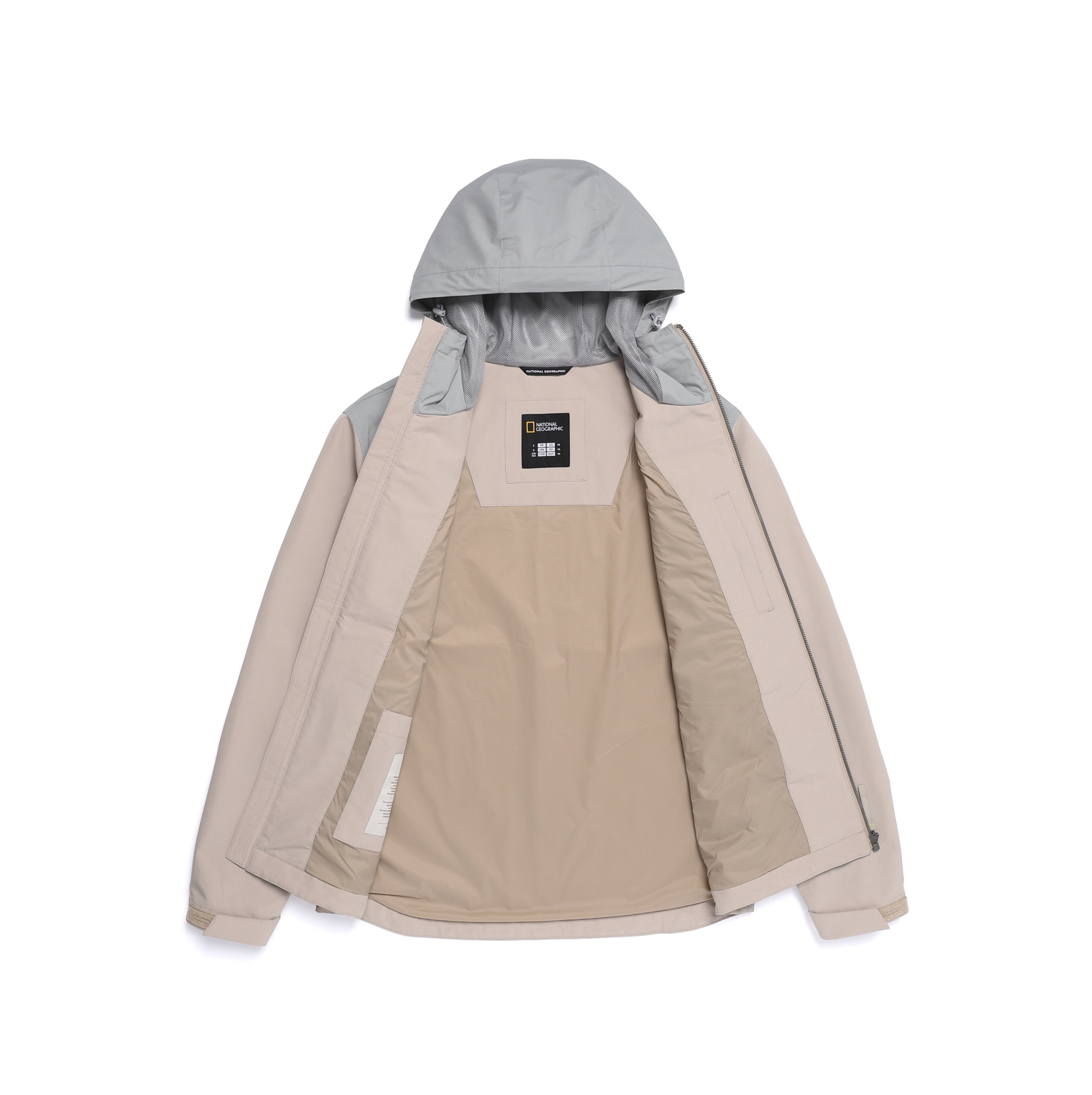 2 LAYER WINDBREAKER JUMPER MOURNING BEIGE