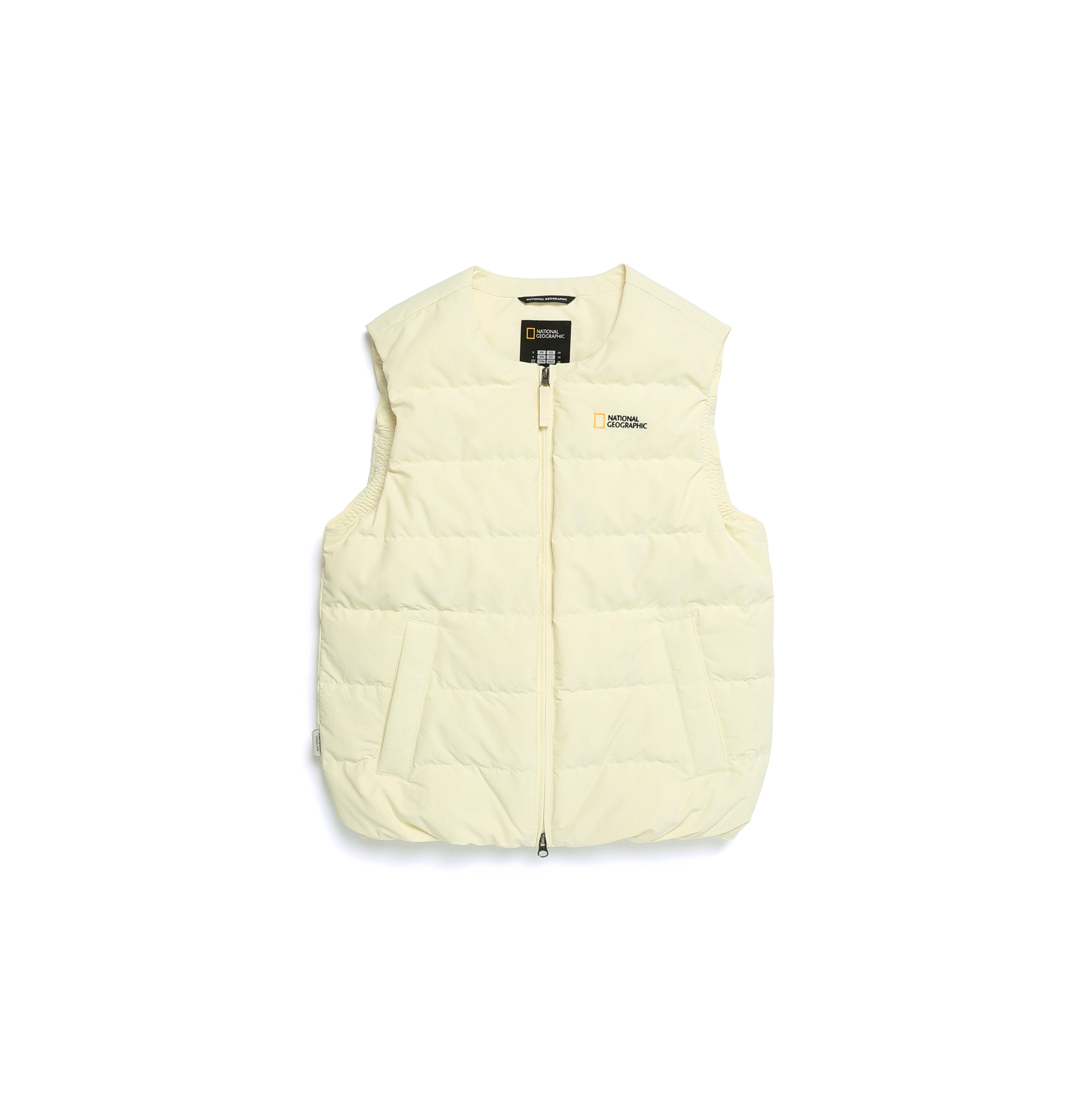HERON U NECK LIGHTWEIGHT GOOSE DOWN VEST LIME