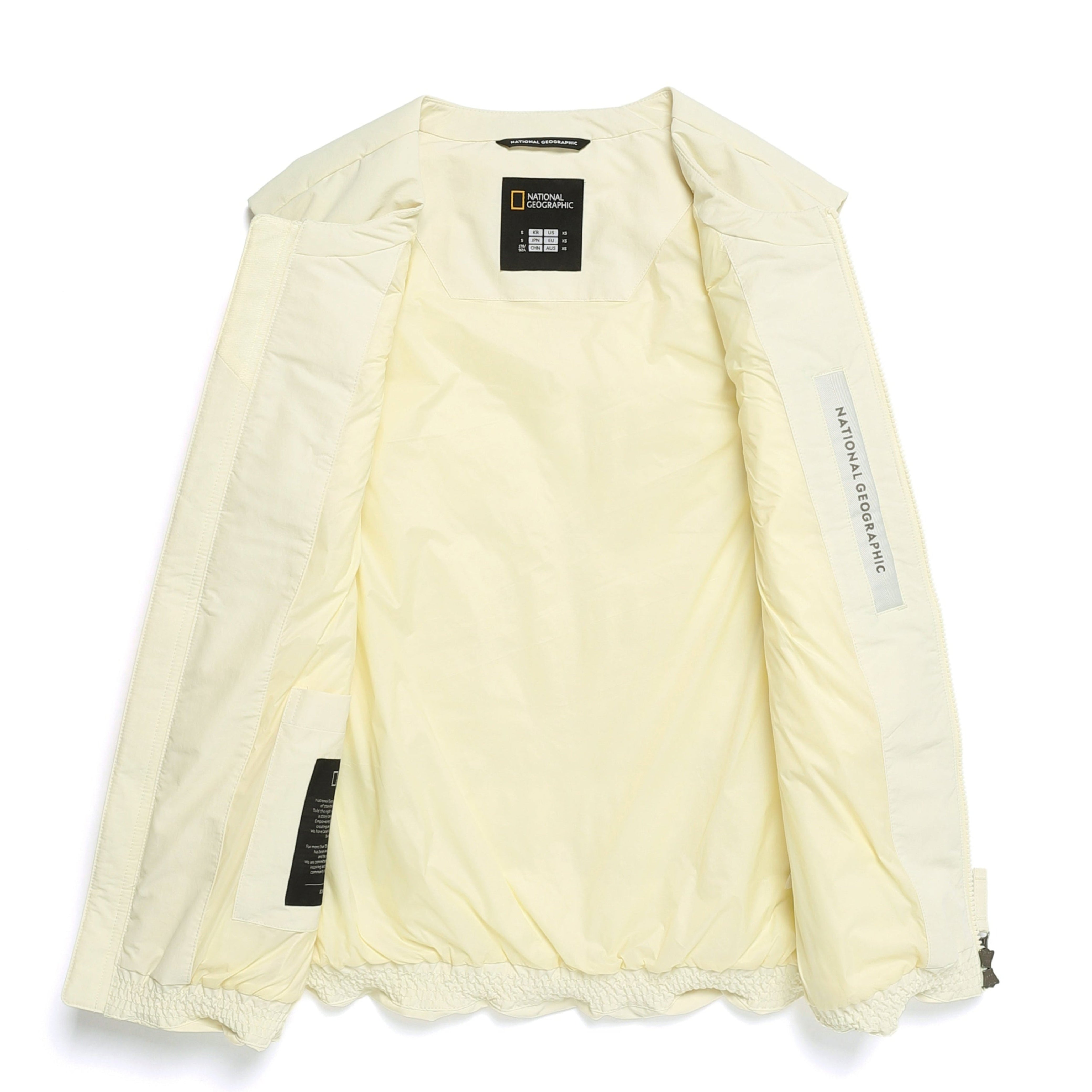 HERON U NECK LIGHTWEIGHT GOOSE DOWN VEST LIME