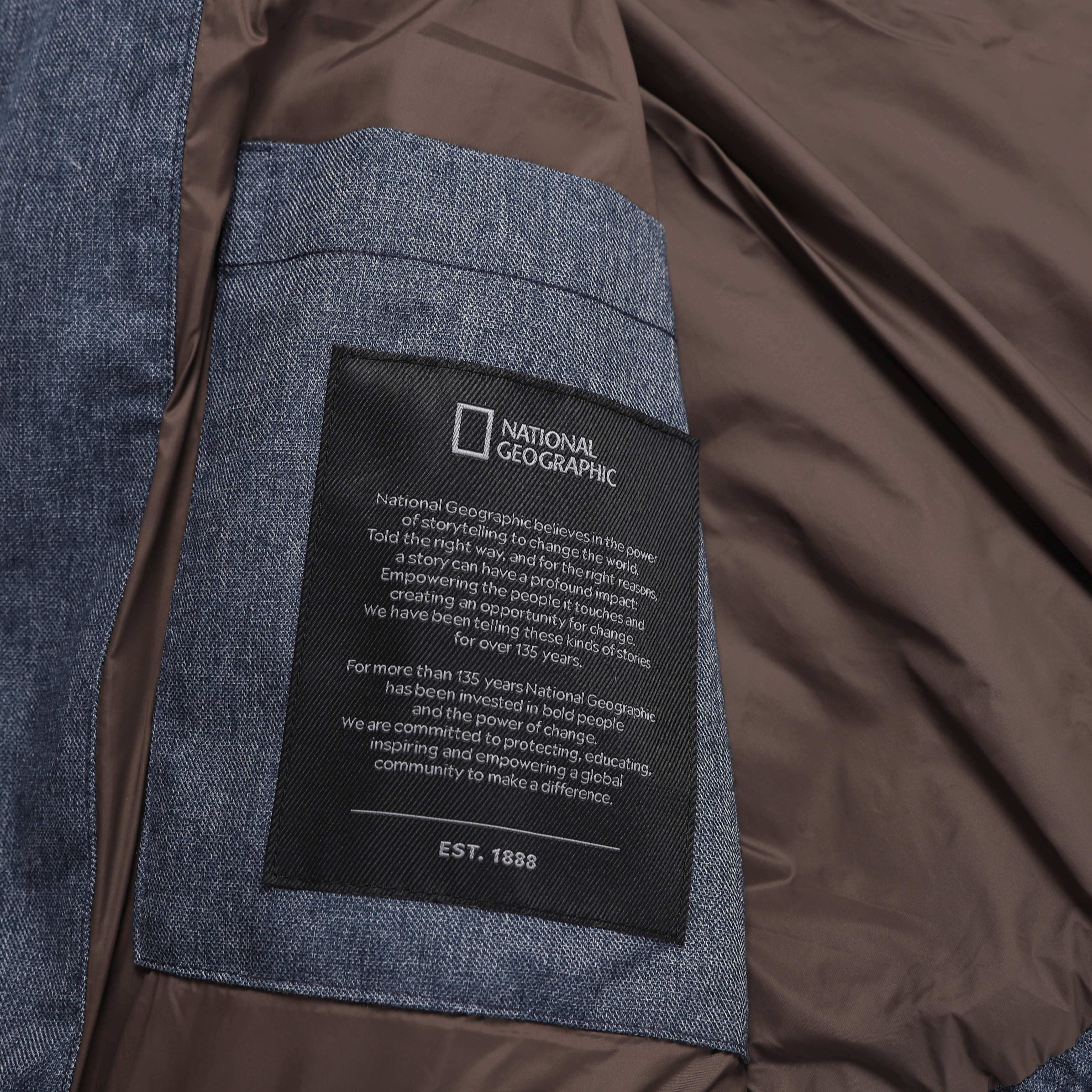 HERON U NECK LIGHTWEIGHT GOOSE DOWN VEST (DENIM) INDIGO