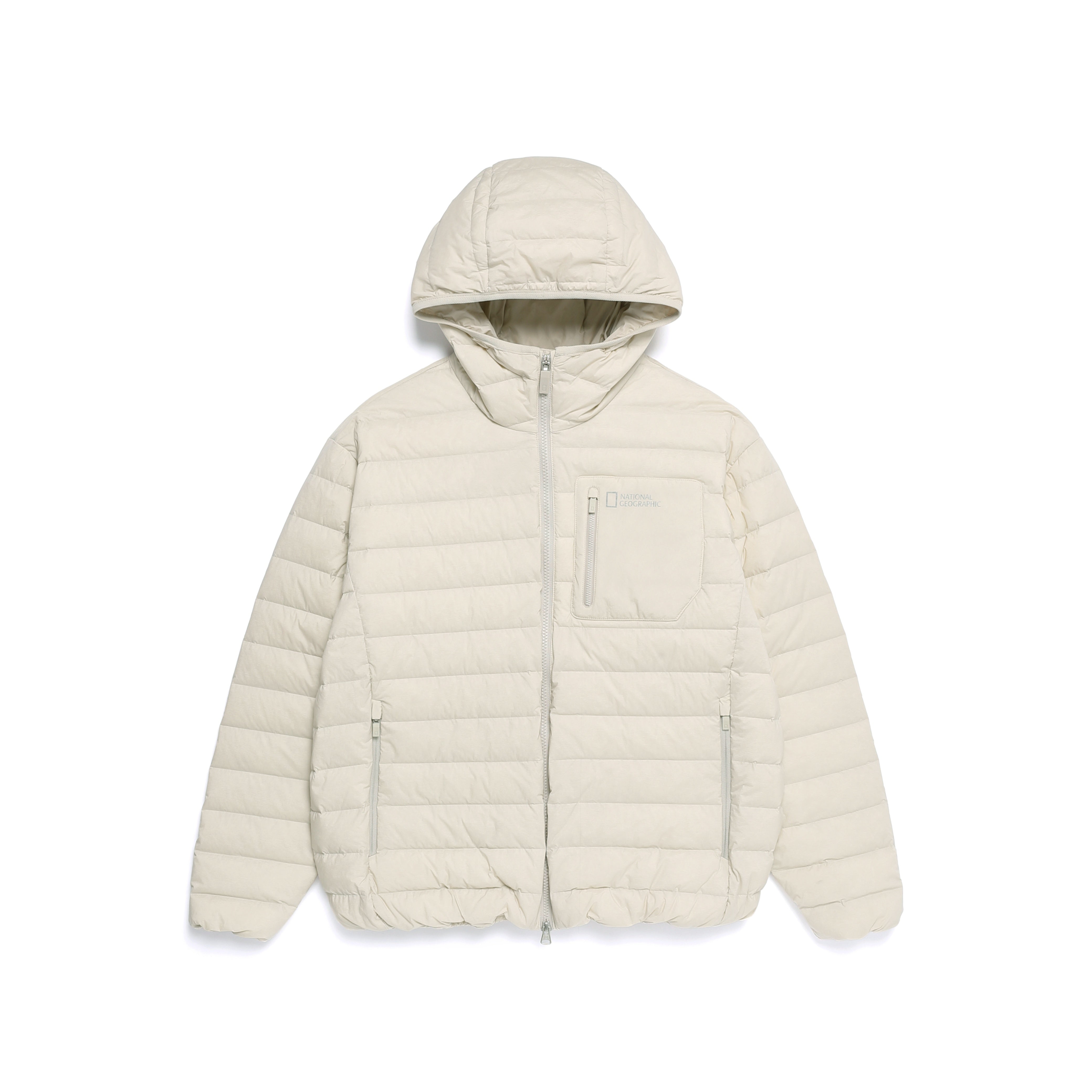 ATIK HOODED TUBE GOOSE DOWN JUMPER SILVER BIRCH