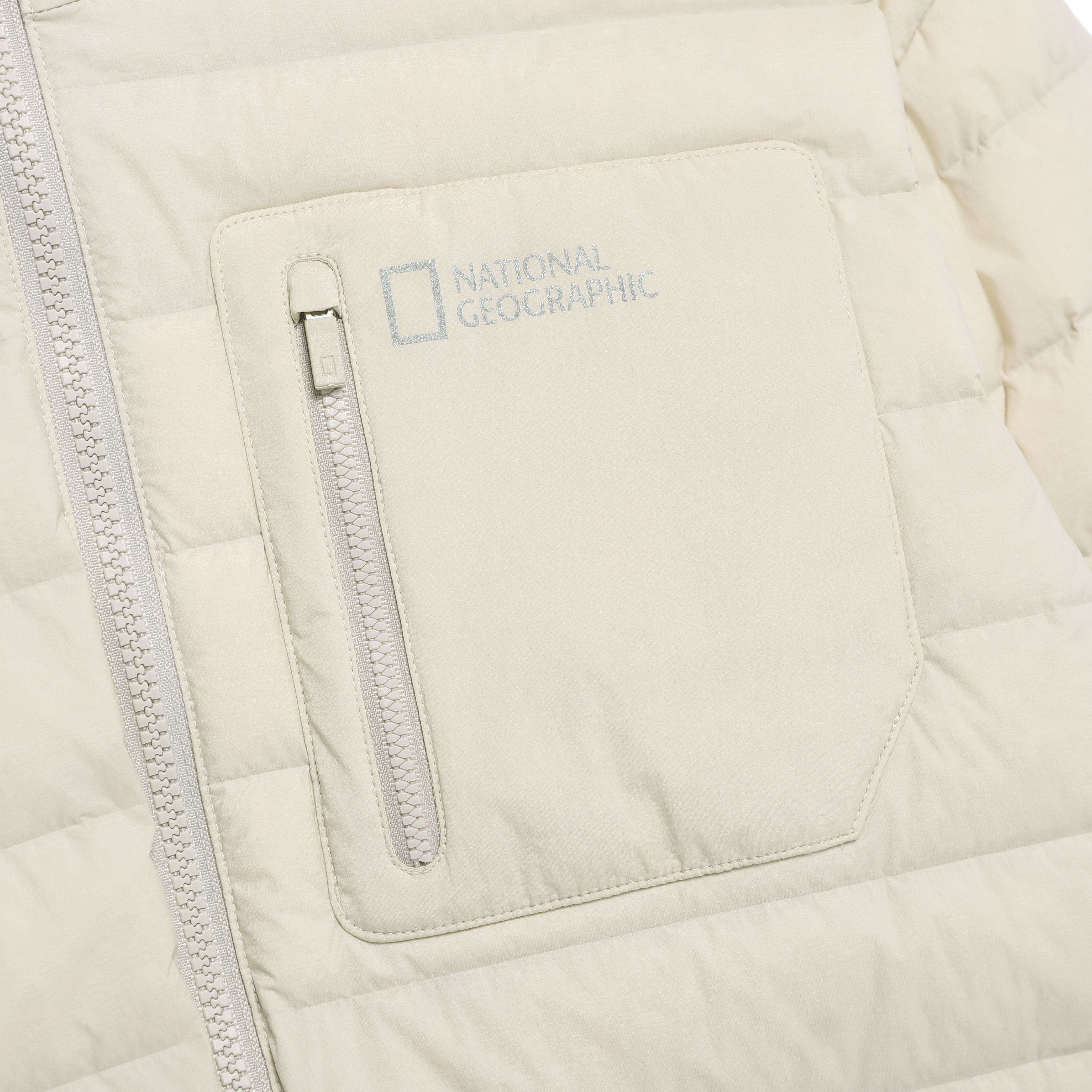 ATIK HOODED TUBE GOOSE DOWN JUMPER SILVER BIRCH