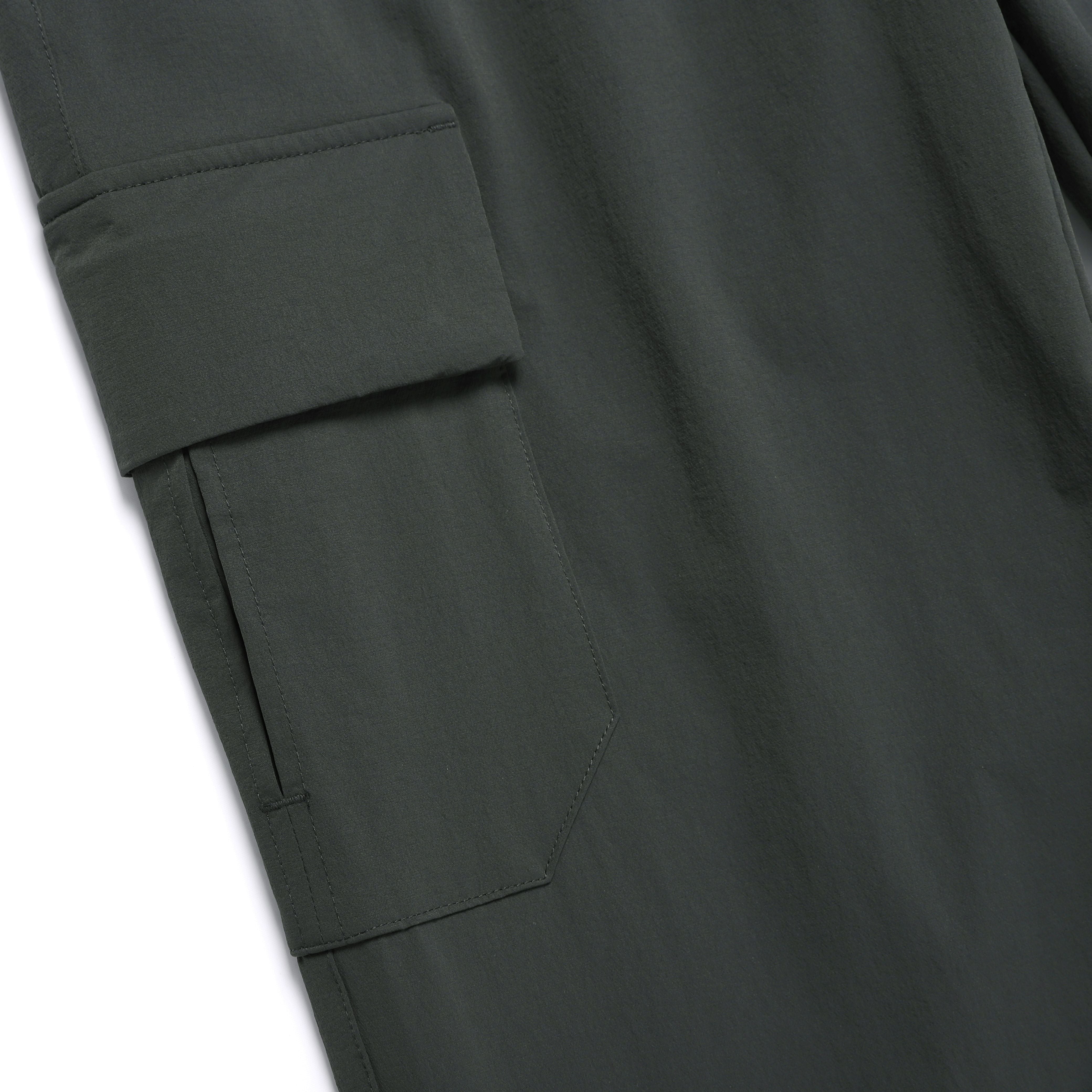 ARCHELON WOVEN STRAIGHT PANTS GREY